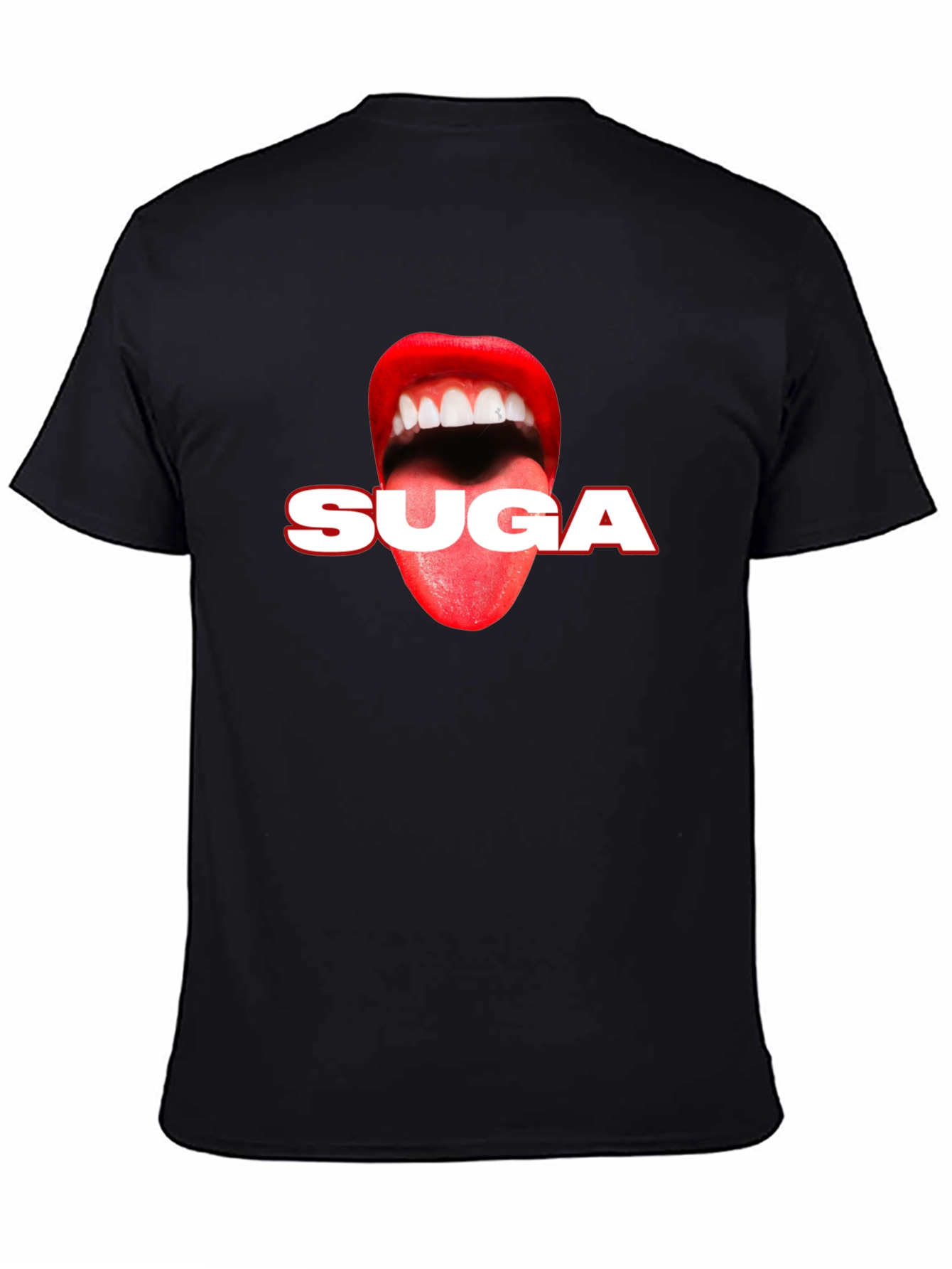SUGA Lips Graphic Tee - Black