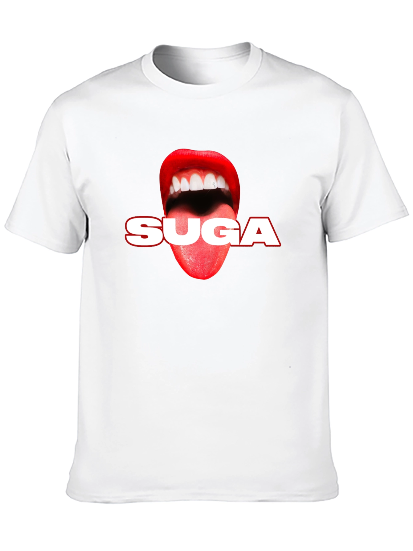 SUGA Lips Graphic Tee - Black