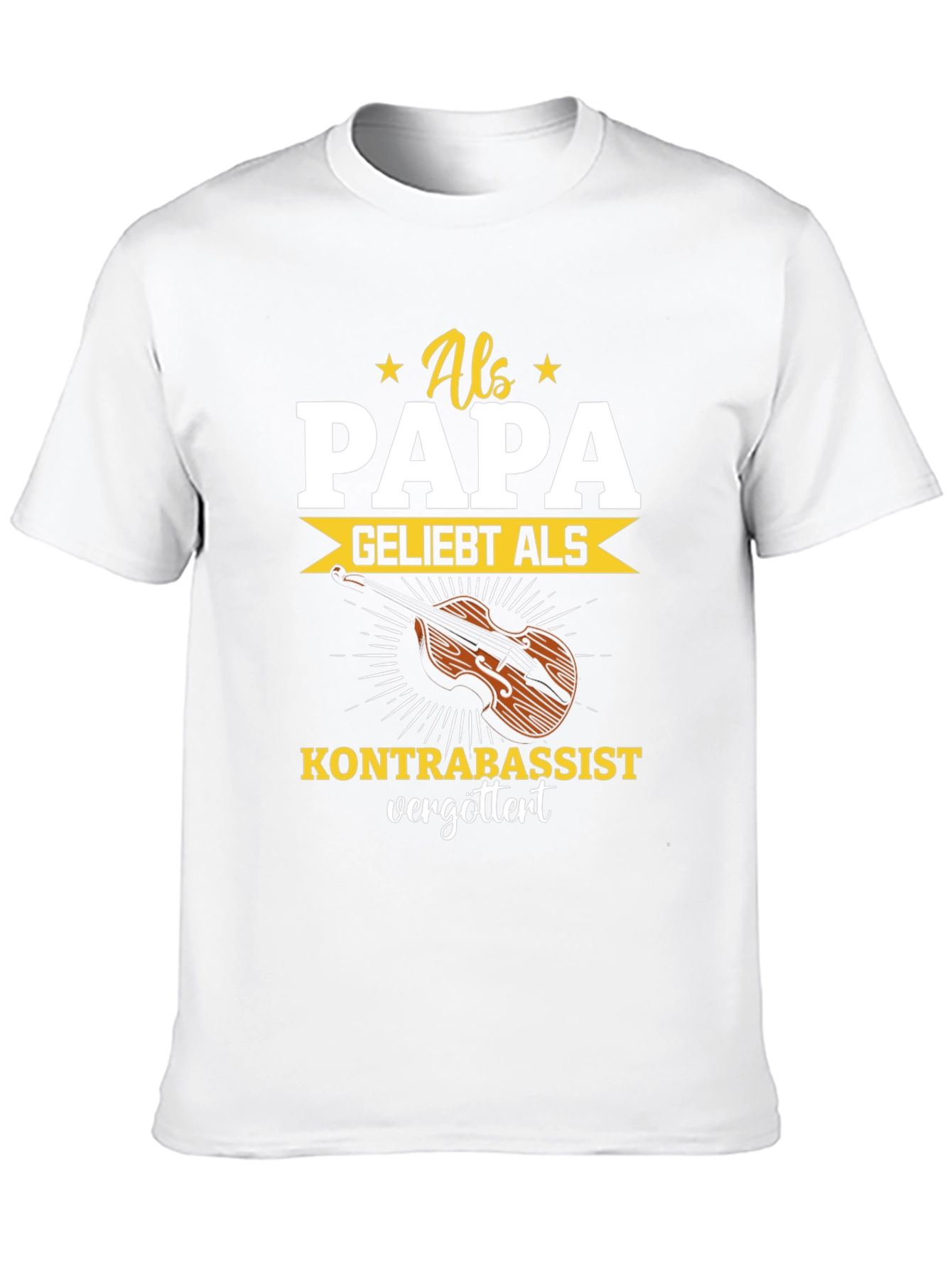 Als Papa Kontrabassist T-Shirt