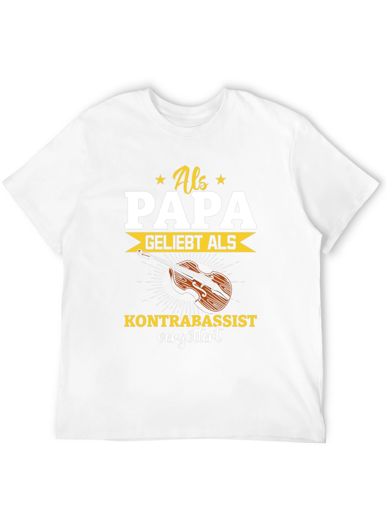Als Papa Kontrabassist T-Shirt