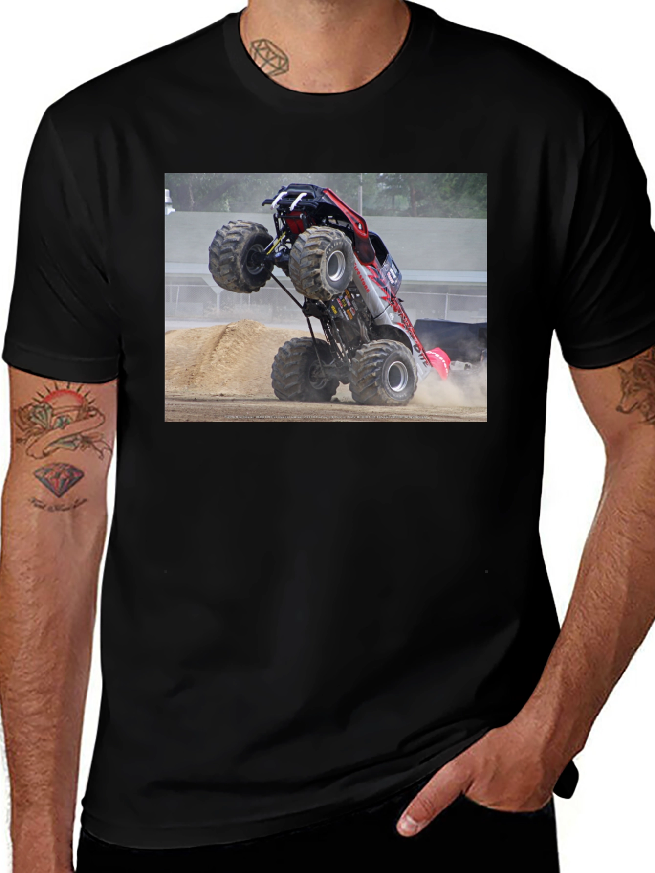 Monster Truck Graphic Black T-Shirt