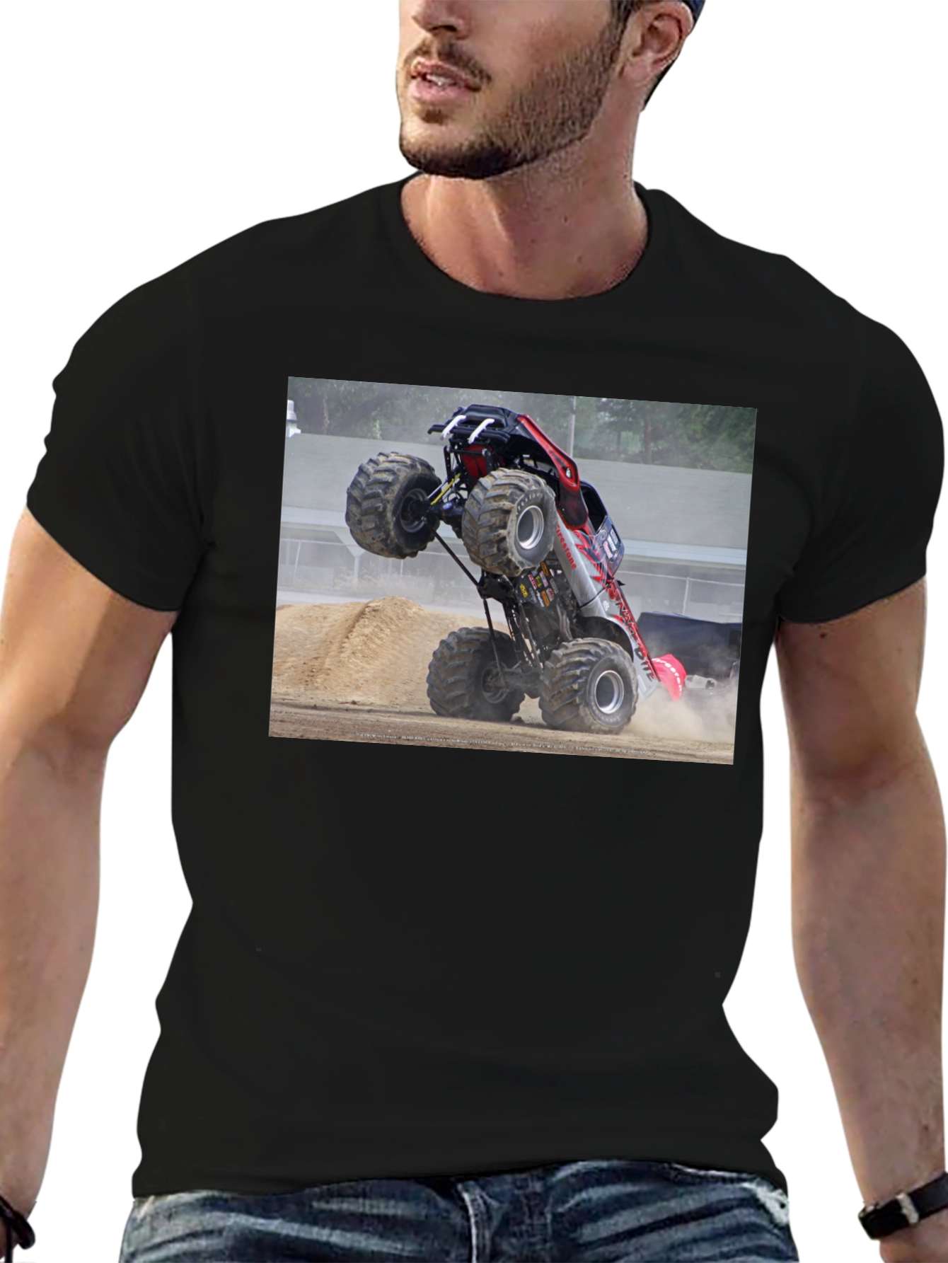 Monster Truck Graphic Black T-Shirt