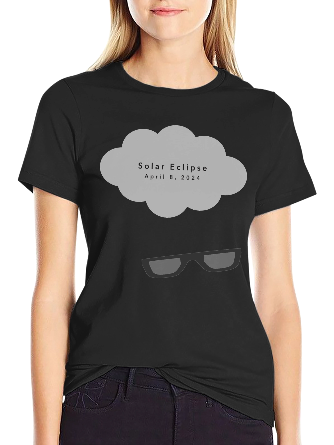 Solar Eclipse April 8 2024 Graphic T-Shirt