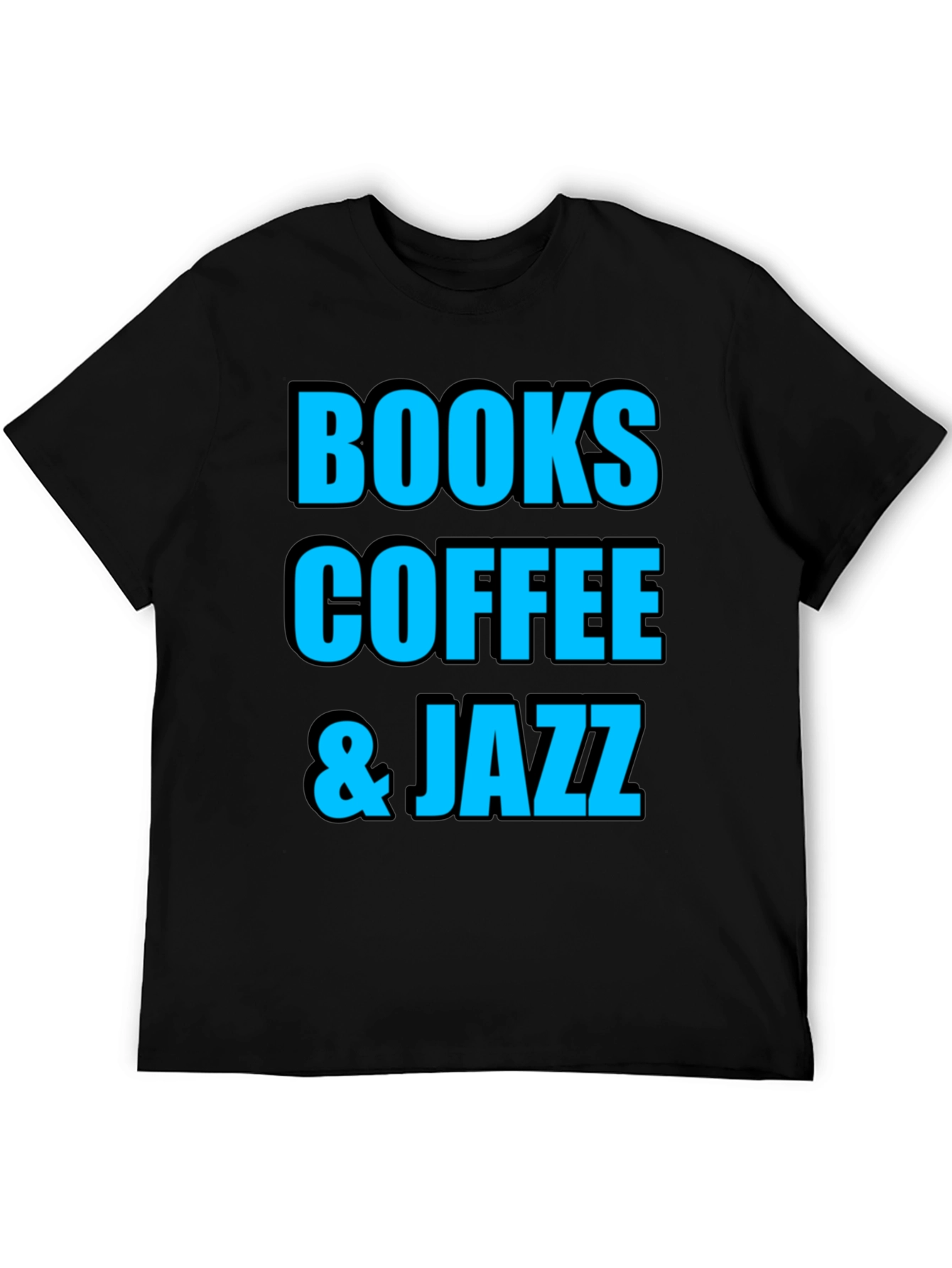 Books Coffee Jazz Graphic T-Shirt