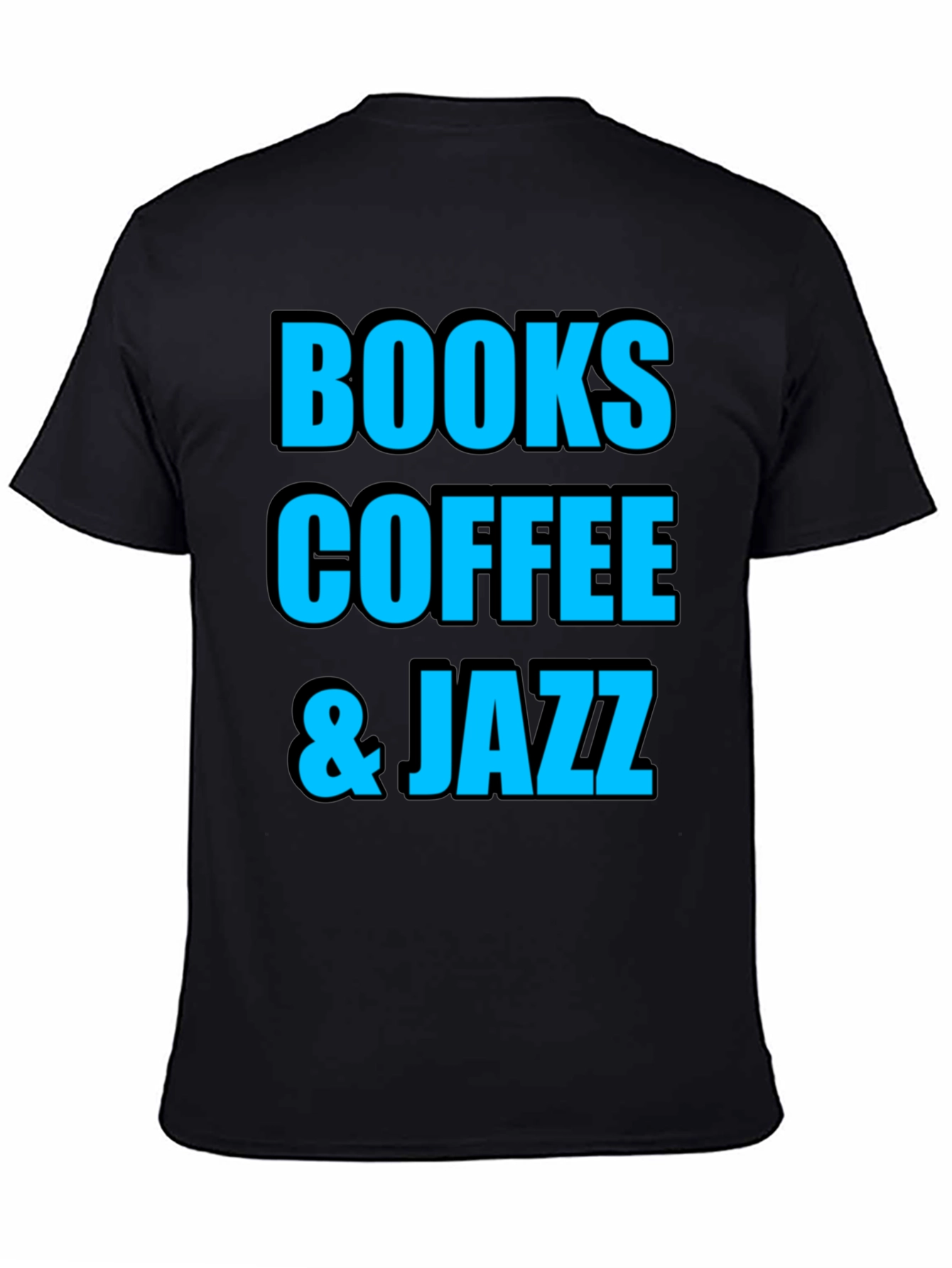 Books Coffee Jazz Graphic T-Shirt
