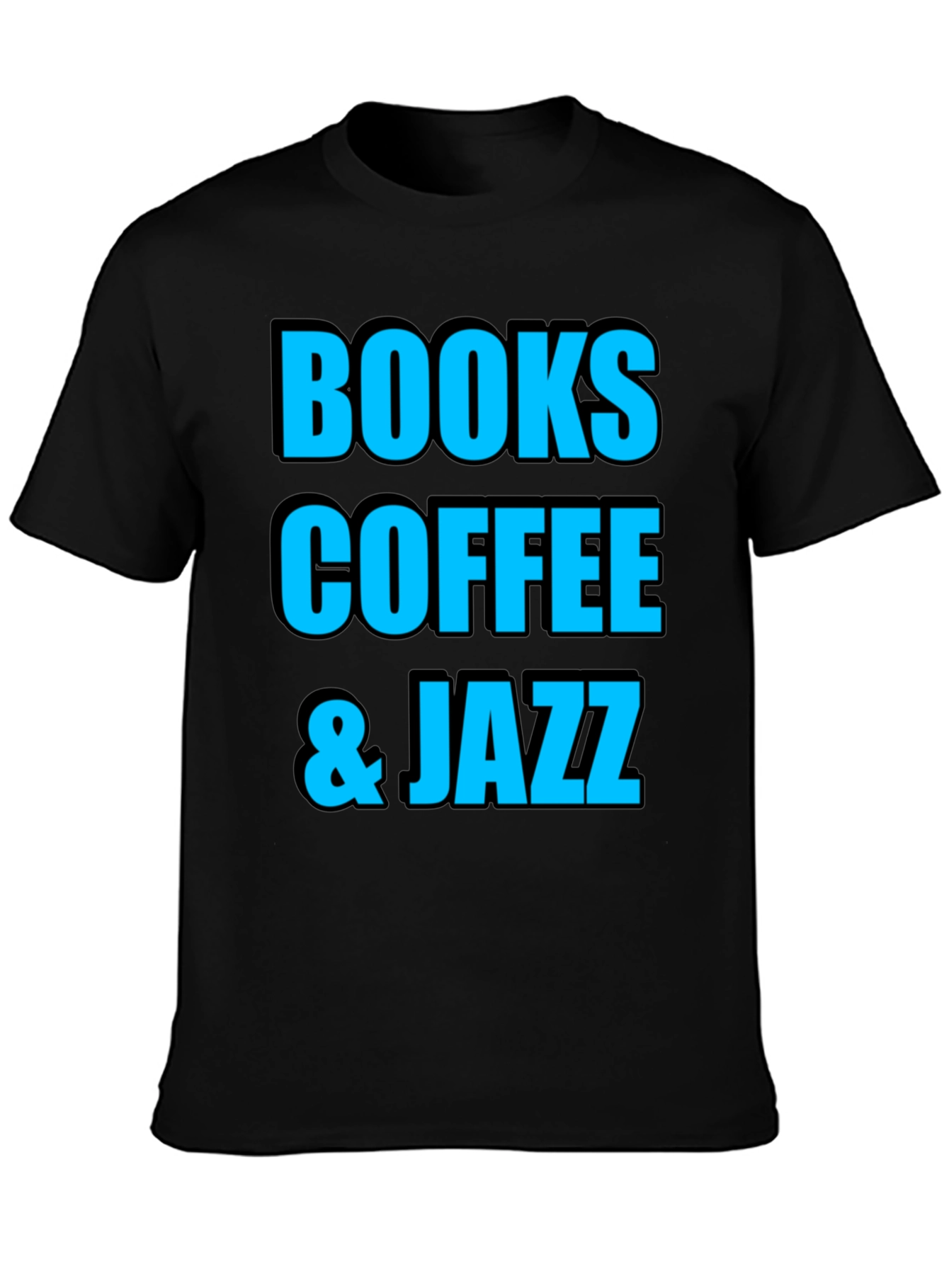 Books Coffee Jazz Graphic T-Shirt