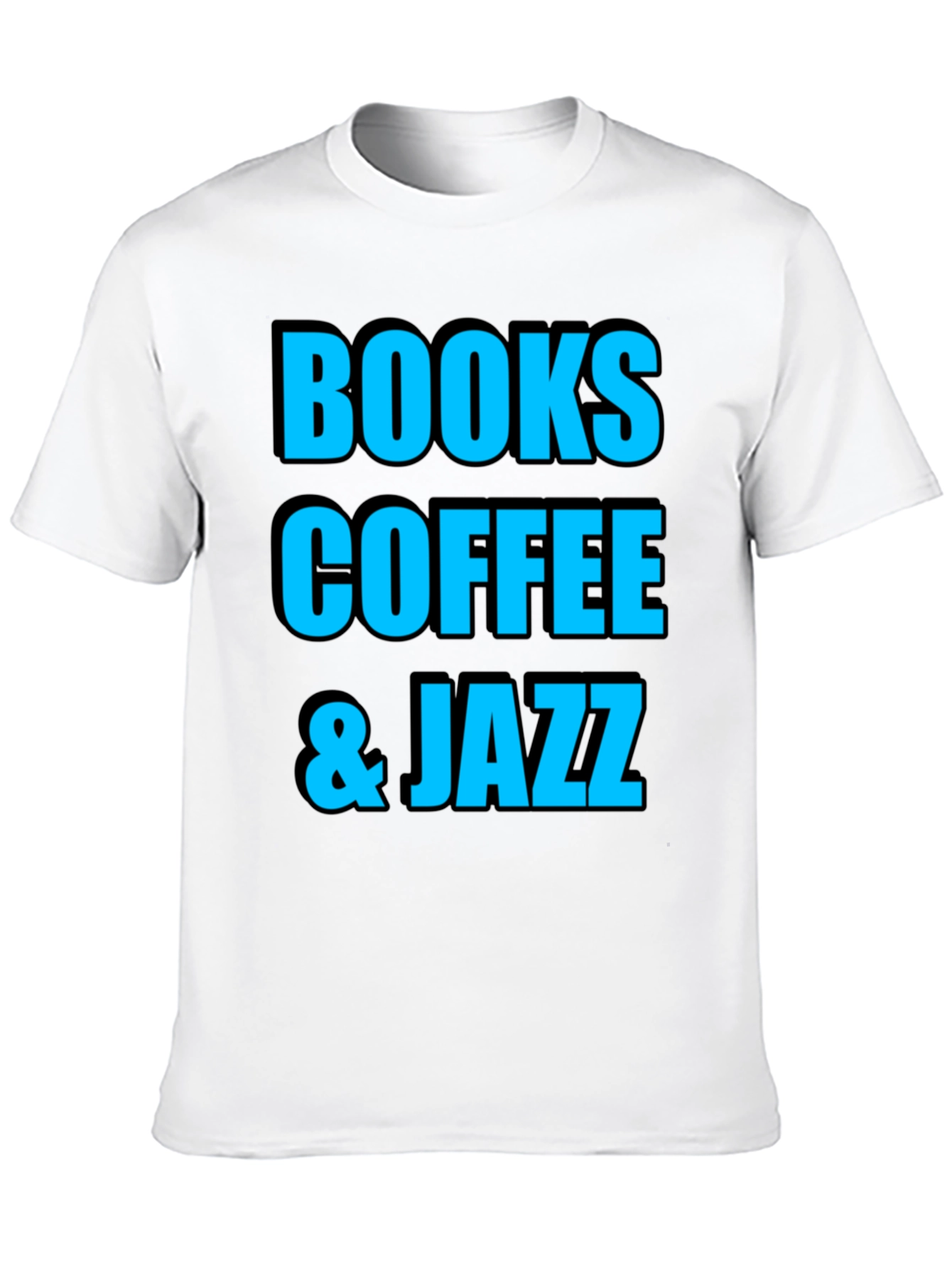 Books Coffee Jazz Graphic T-Shirt