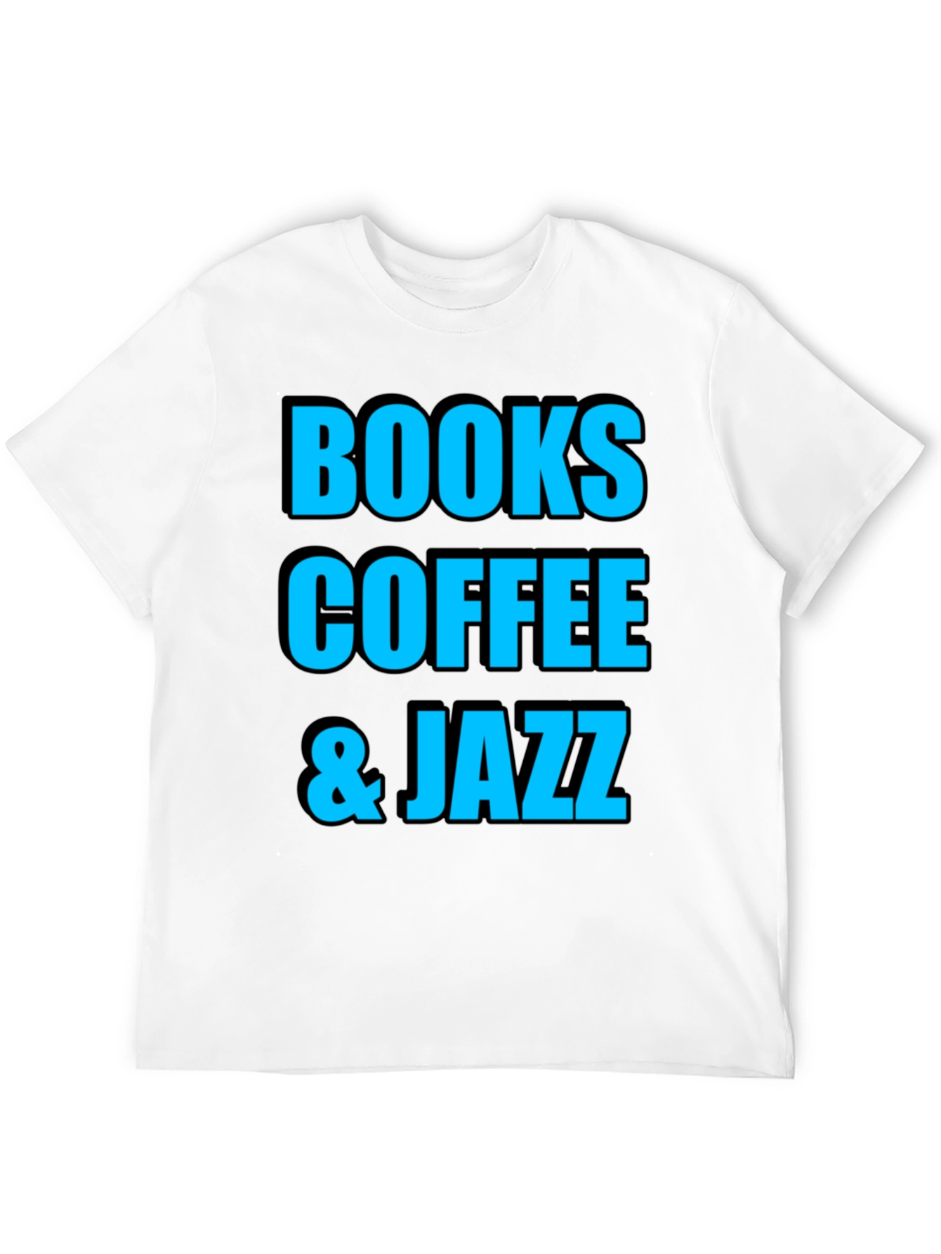 Books Coffee Jazz Graphic T-Shirt