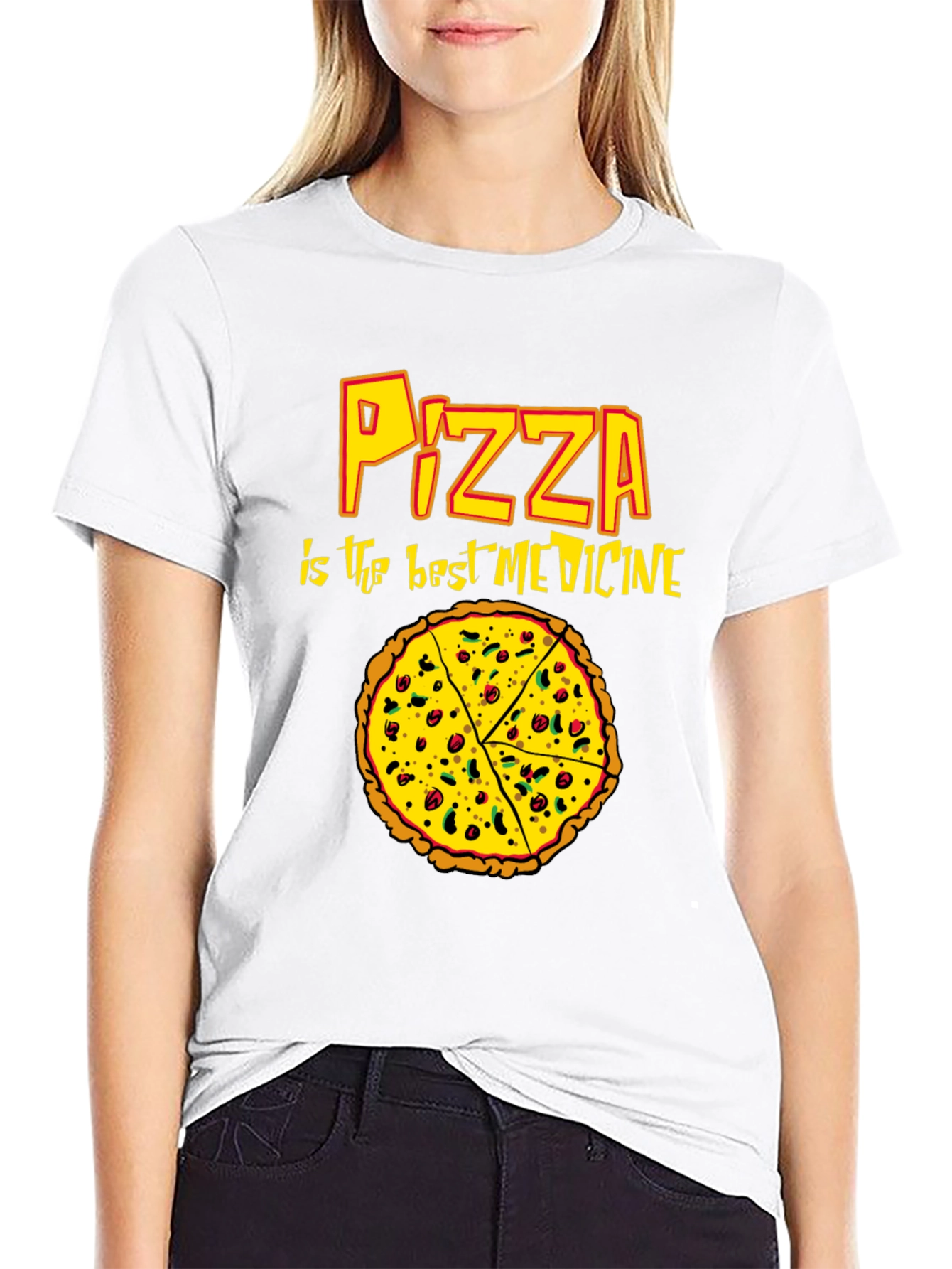 Pizza is the Best Medicine Graphic T-Shirt