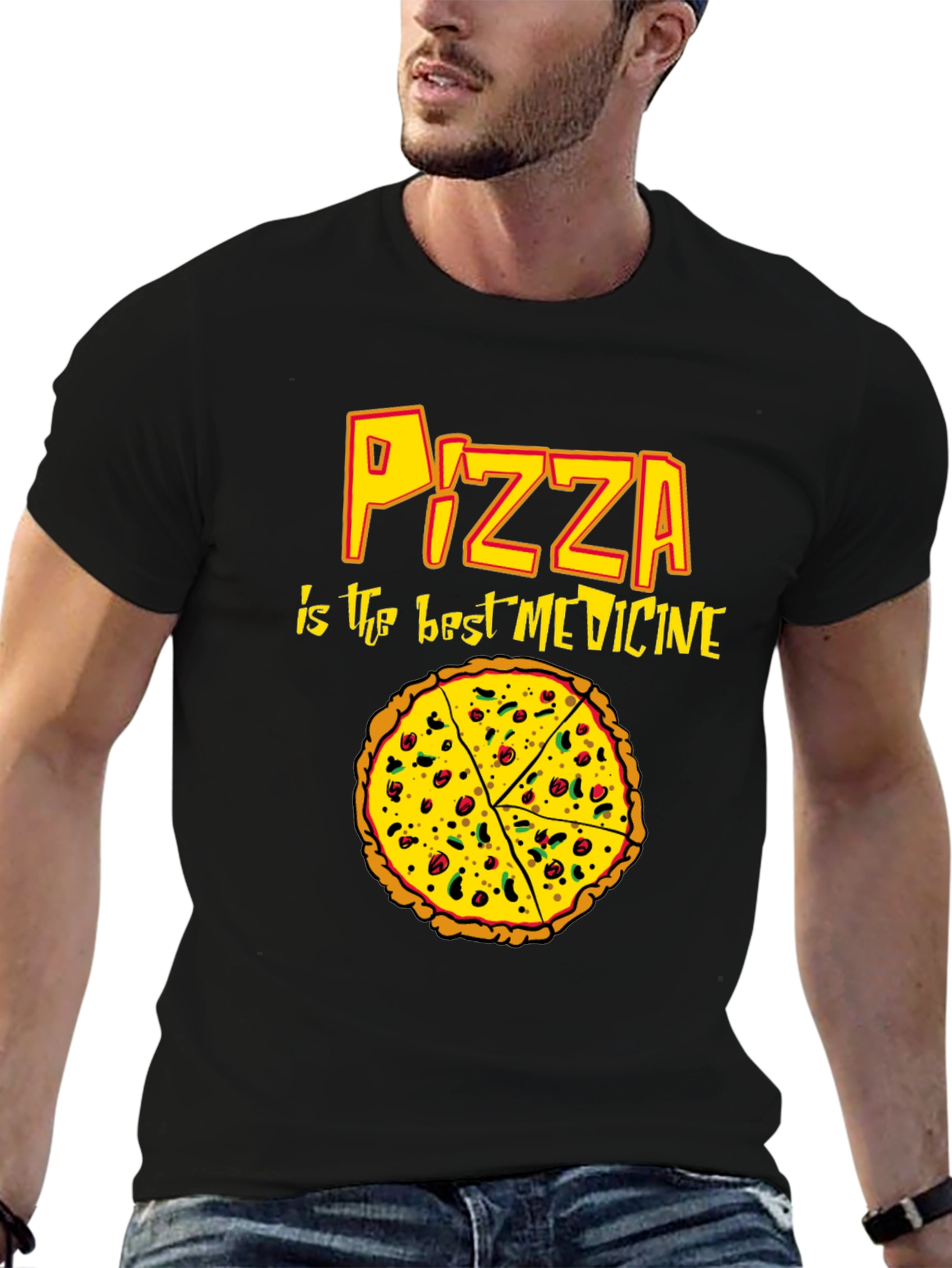 Pizza is the Best Medicine Graphic T-Shirt