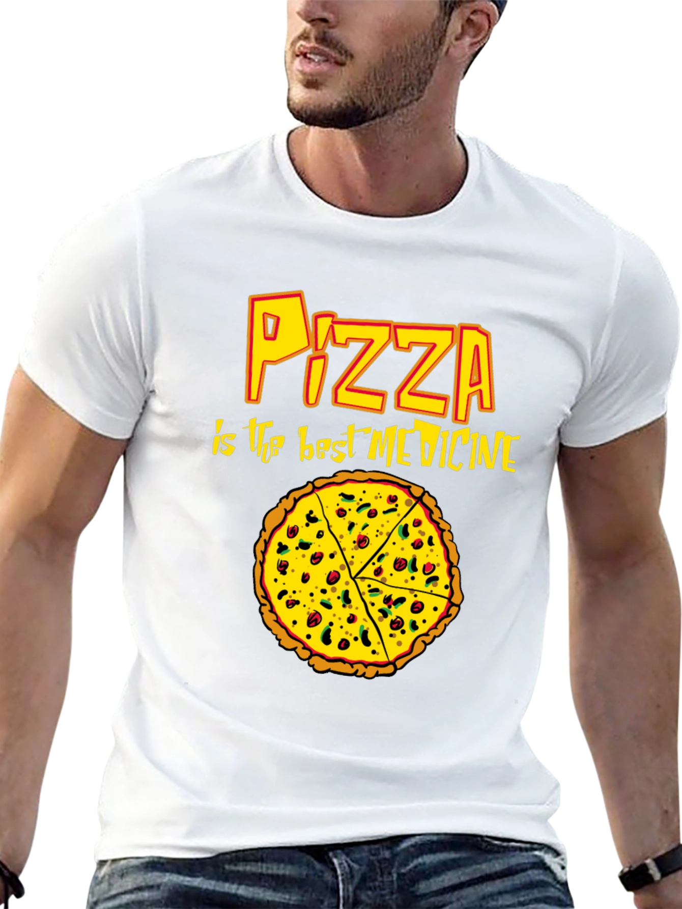 Pizza is the Best Medicine Graphic T-Shirt