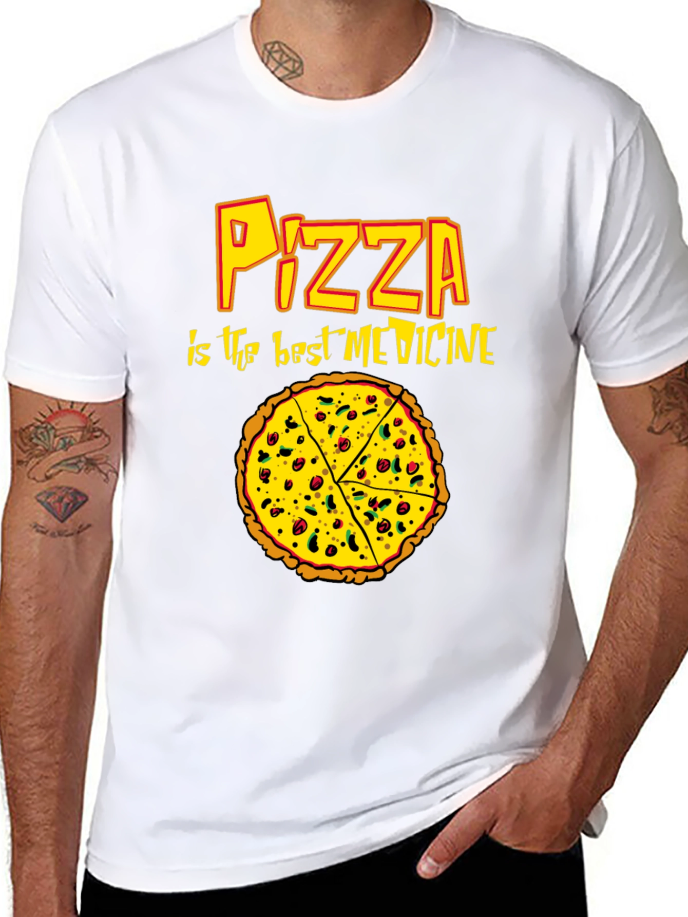 Pizza is the Best Medicine Graphic T-Shirt