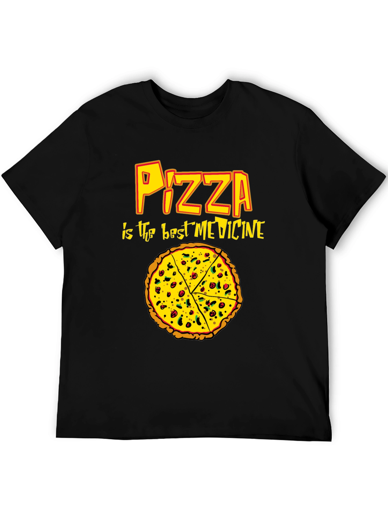 Pizza is the Best Medicine Graphic T-Shirt