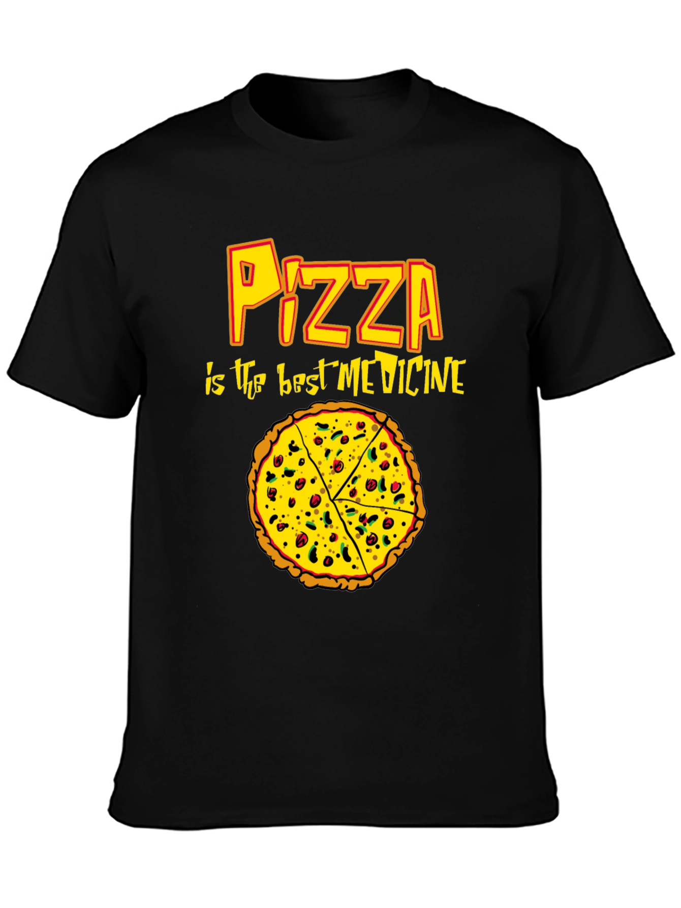 Pizza is the Best Medicine Graphic T-Shirt