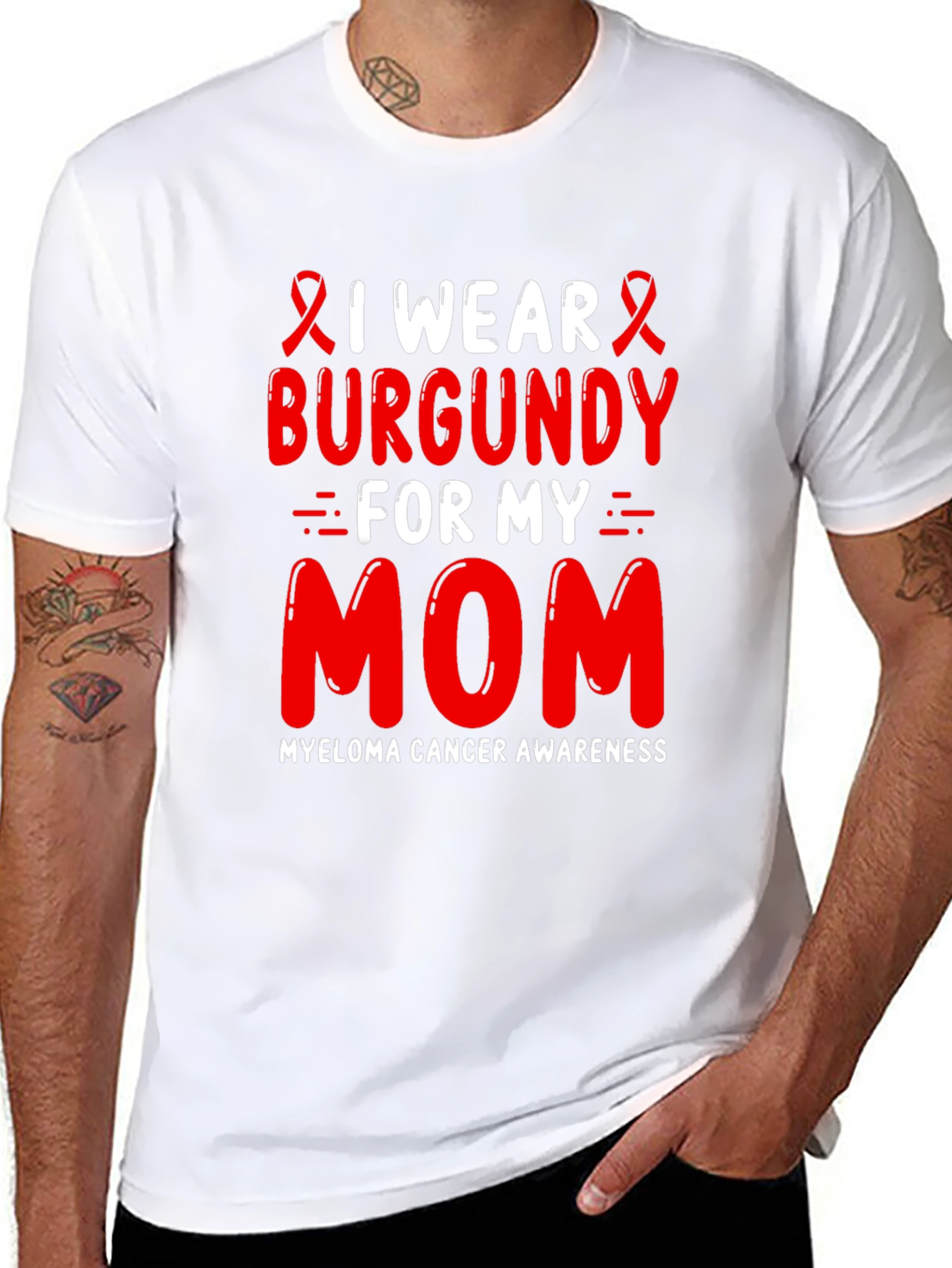 Burgundy Myeloma Awareness T-Shirt