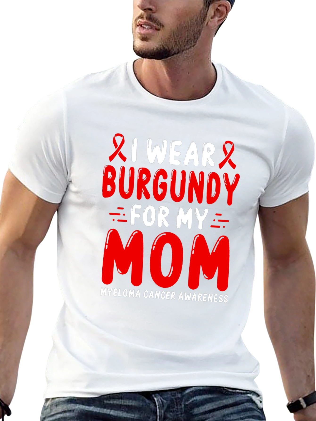 Burgundy Myeloma Awareness T-Shirt