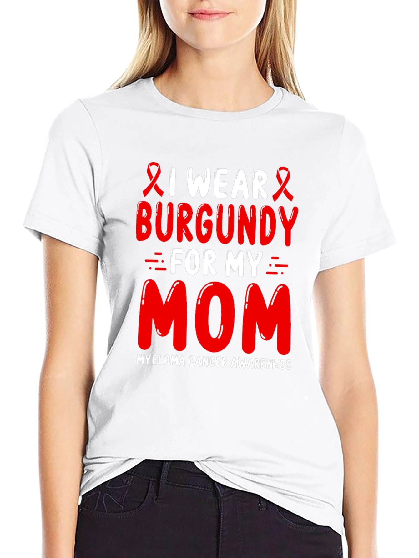 Burgundy Myeloma Awareness T-Shirt
