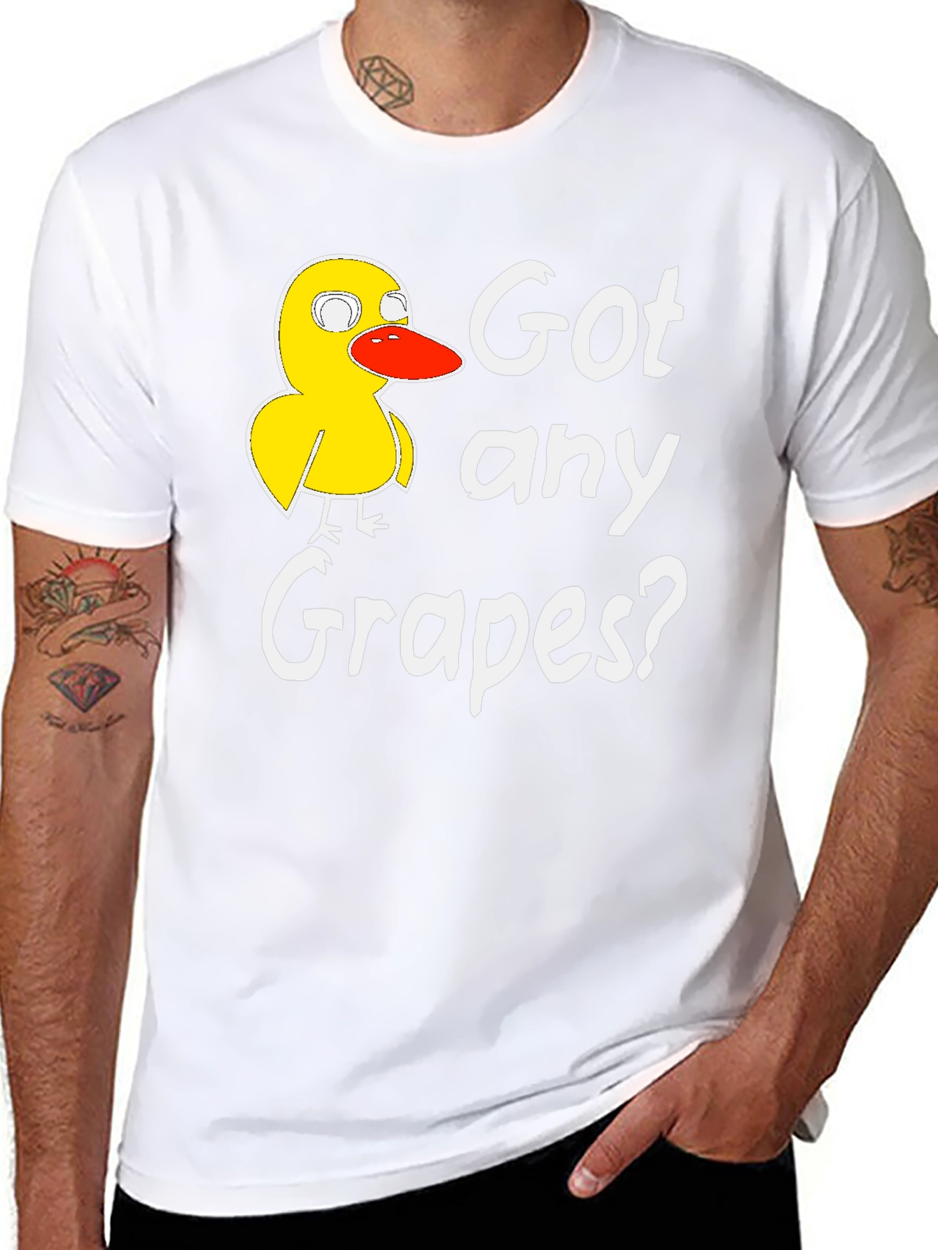 Got Any Grapes Duck Graphic T-Shirt