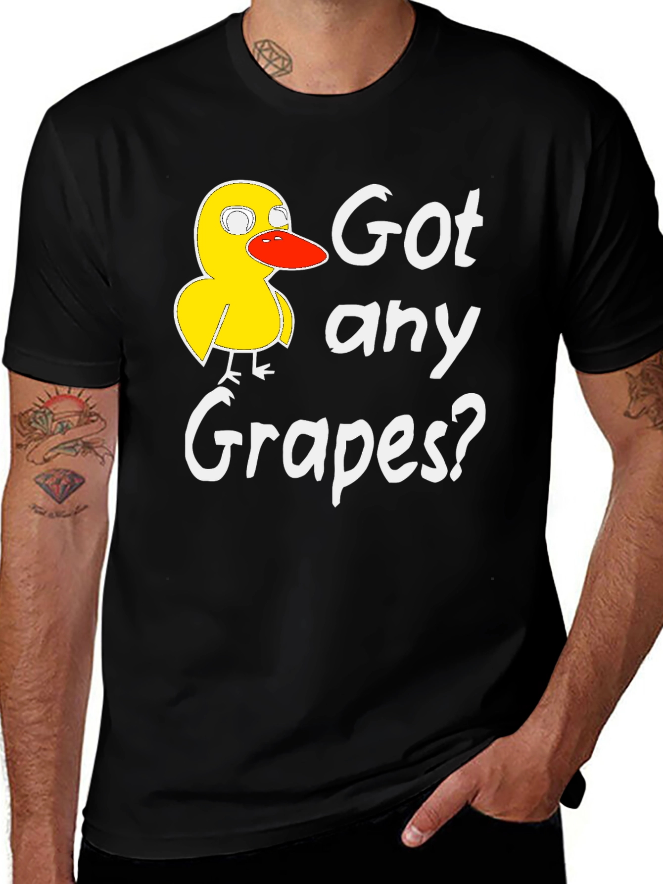 Got Any Grapes Duck Graphic T-Shirt