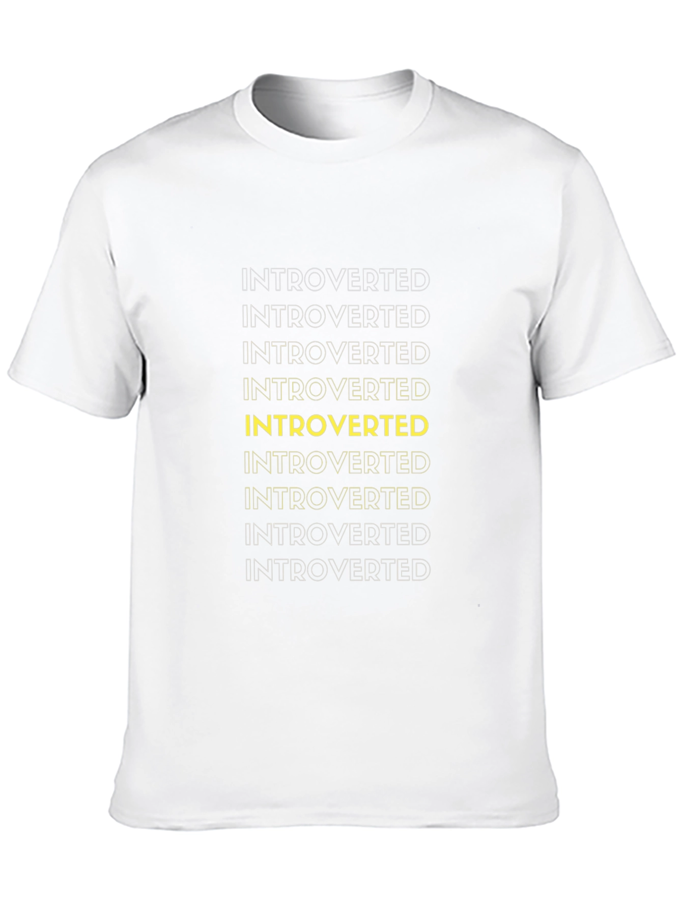 Introverted Graphic Tee - Black Cotton Casual Wear