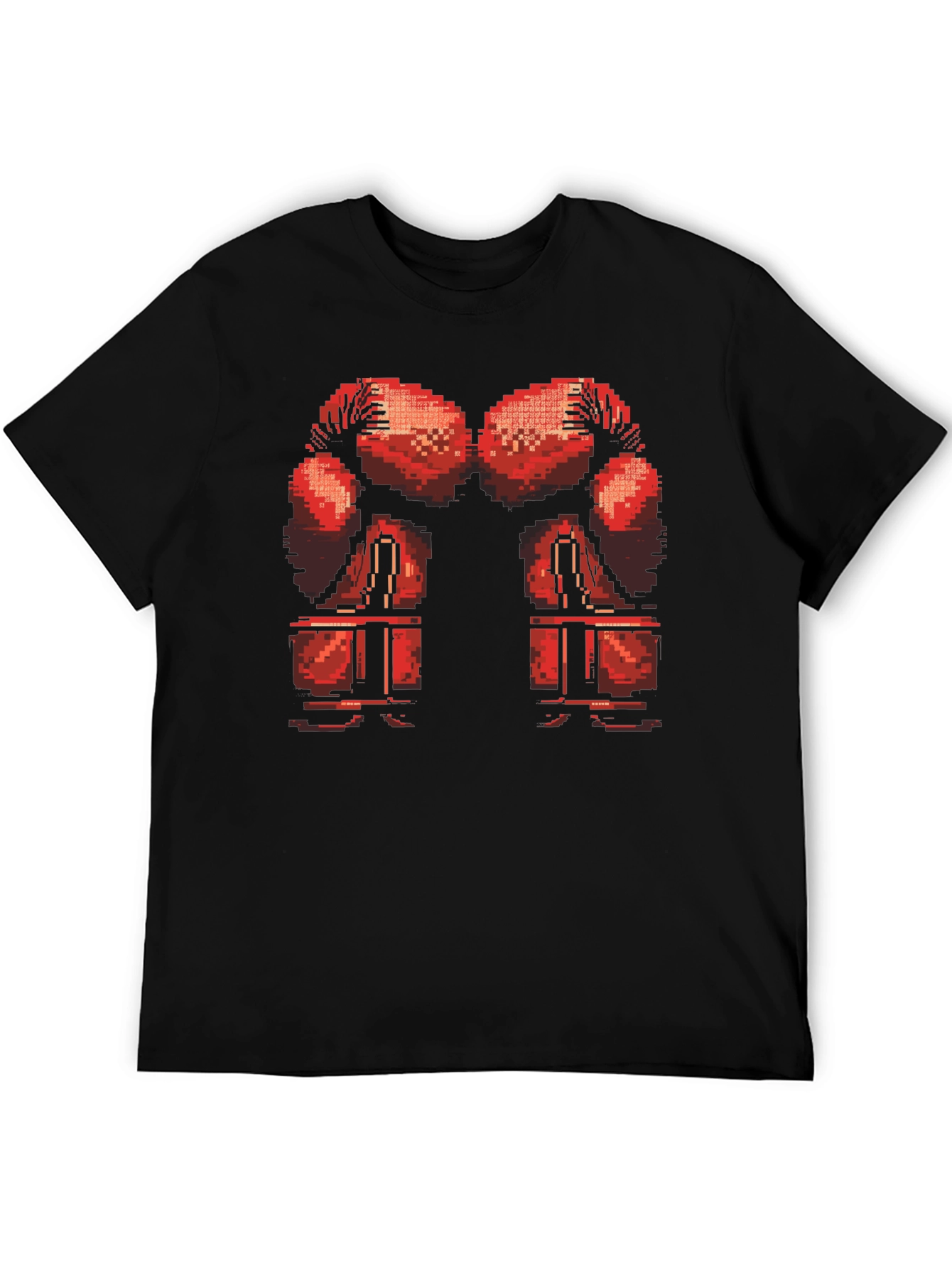 Pixel Boxing Gloves T-Shirt - Retro Gamer Style