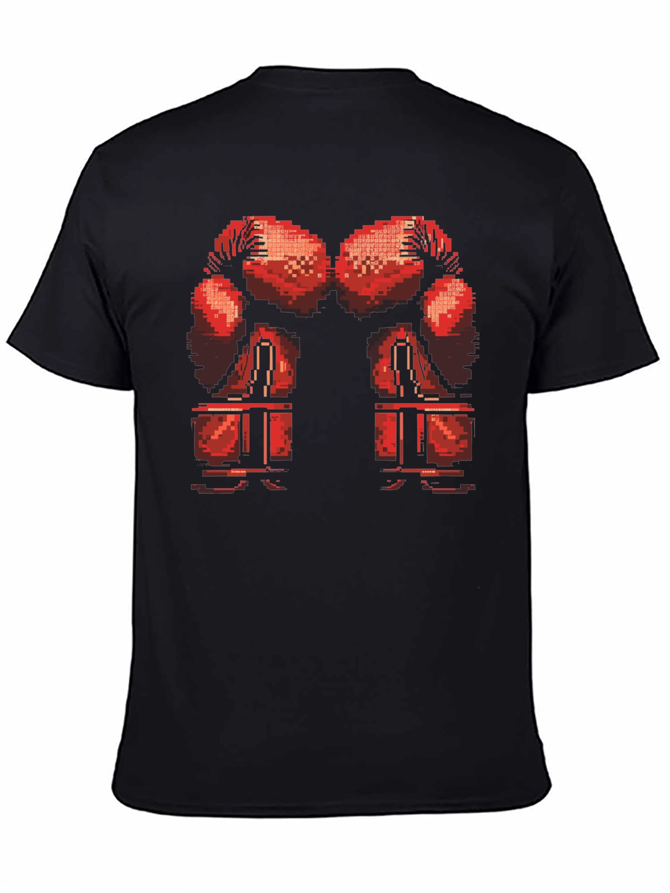 Pixel Boxing Gloves T-Shirt - Retro Gamer Style