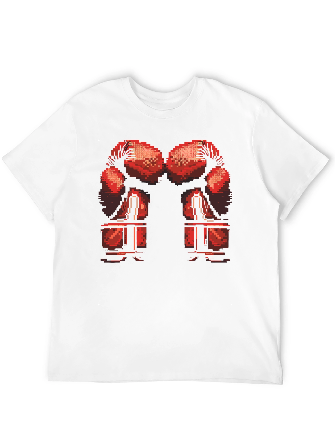 Pixel Boxing Gloves T-Shirt - Retro Gamer Style