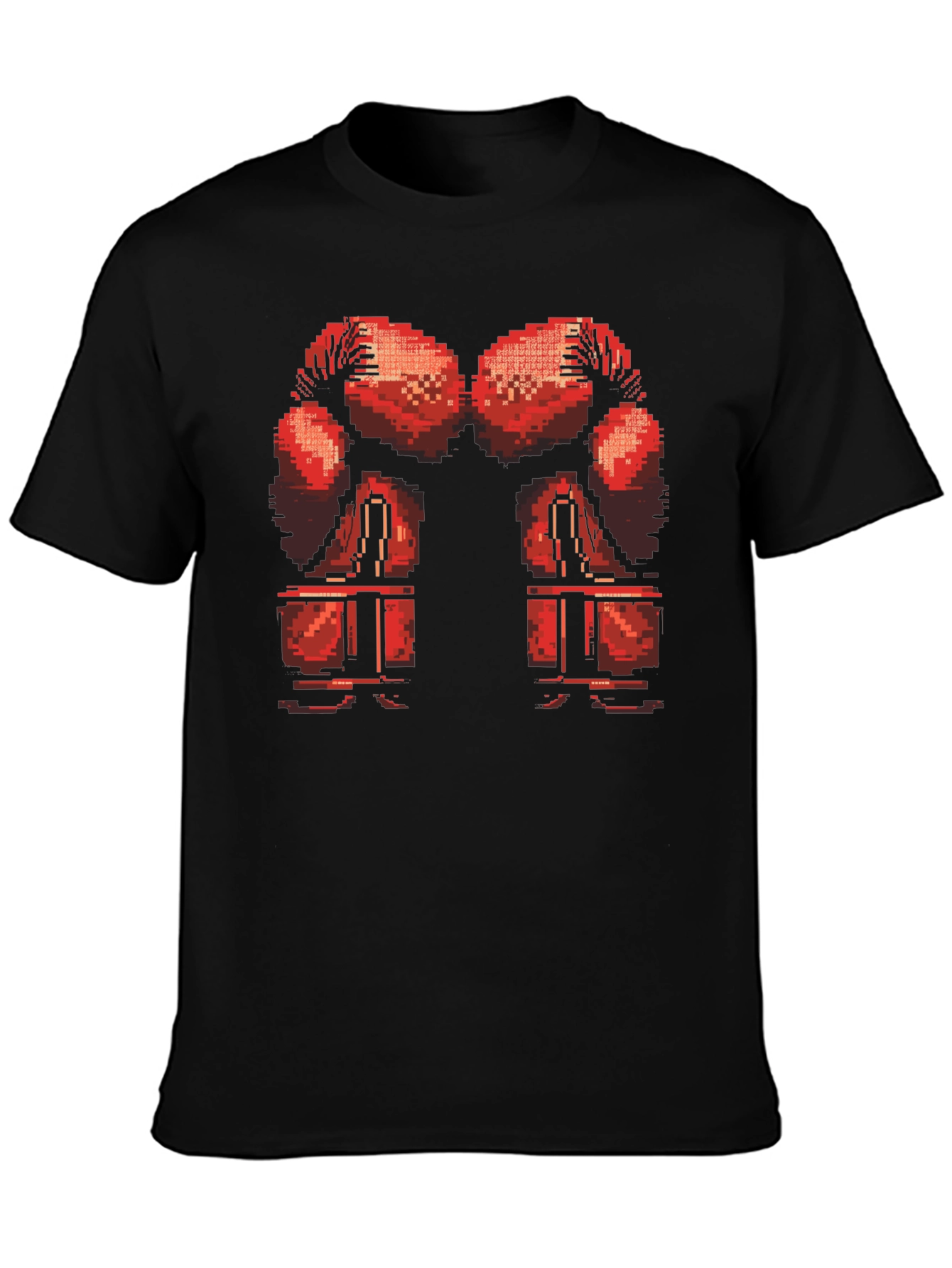 Pixel Boxing Gloves T-Shirt - Retro Gamer Style