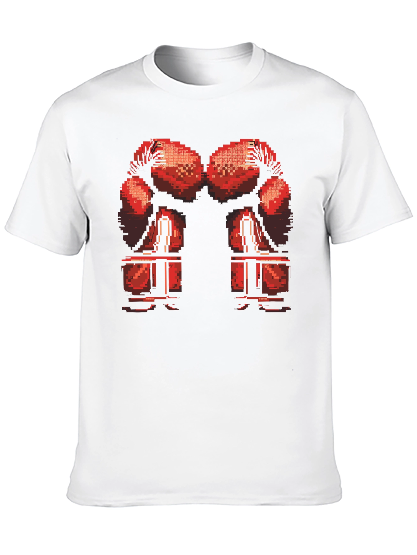Pixel Boxing Gloves T-Shirt - Retro Gamer Style