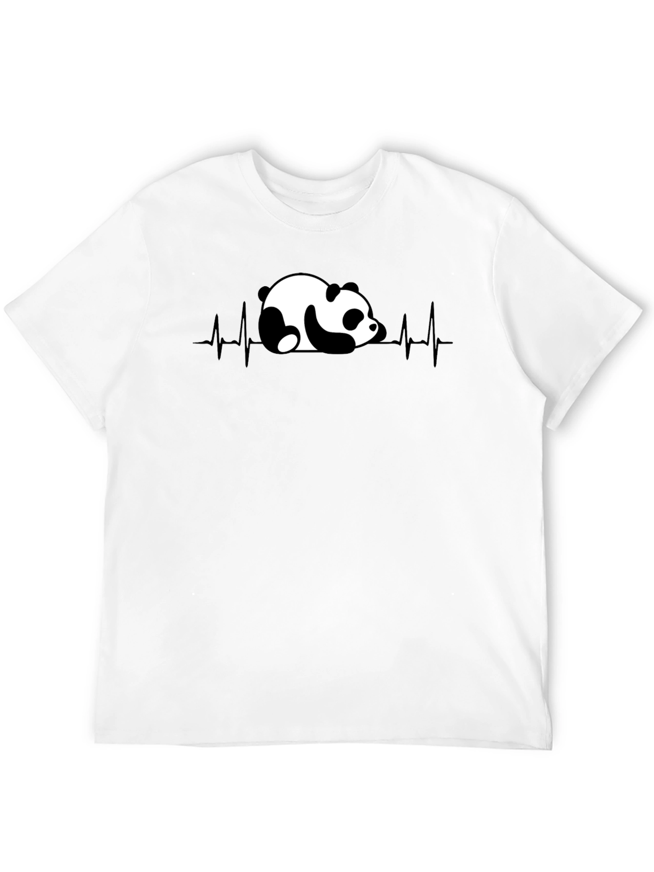 Panda Heartbeat Graphic T-Shirt