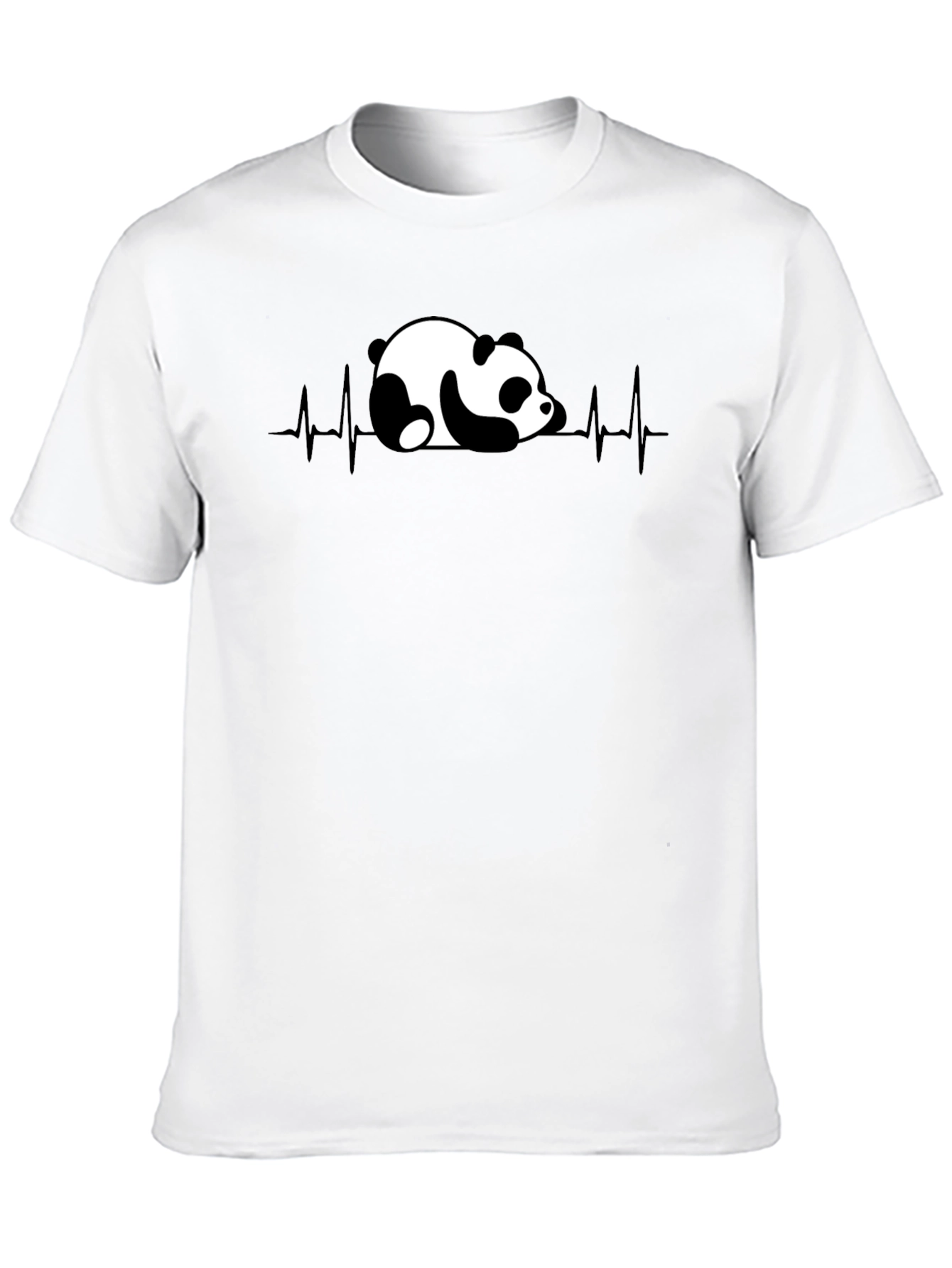 Panda Heartbeat Graphic T-Shirt