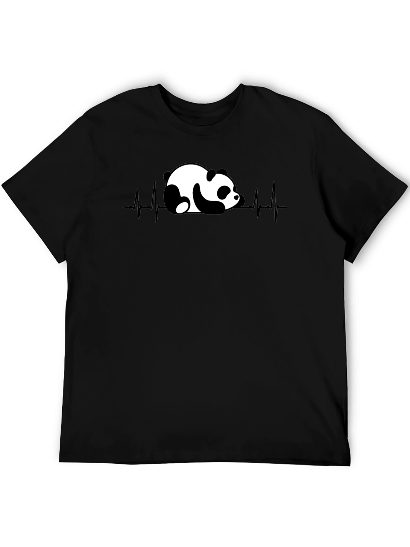 Panda Heartbeat Graphic T-Shirt