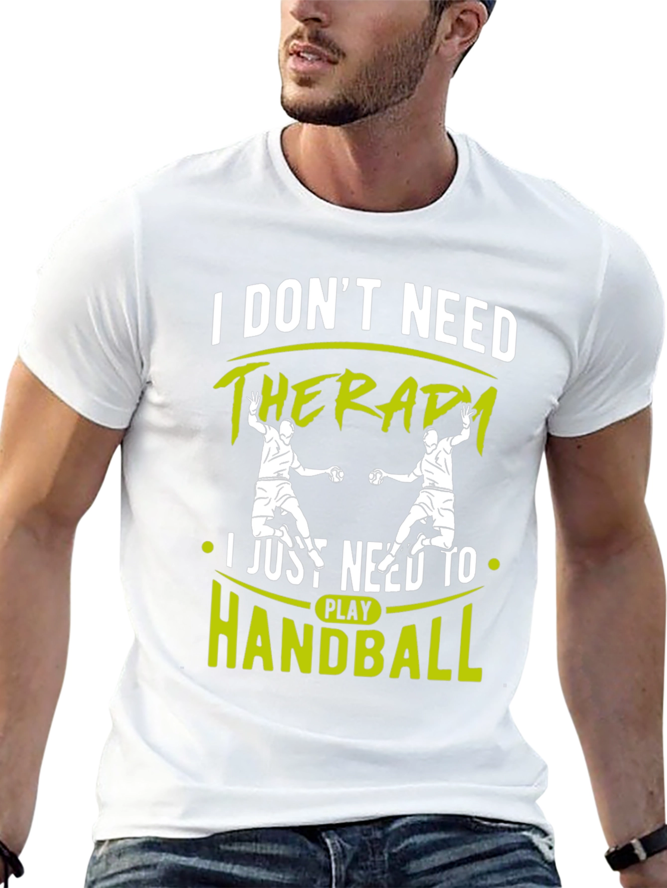 Handball Therapy Graphic Tee - Cool Sport Shirt