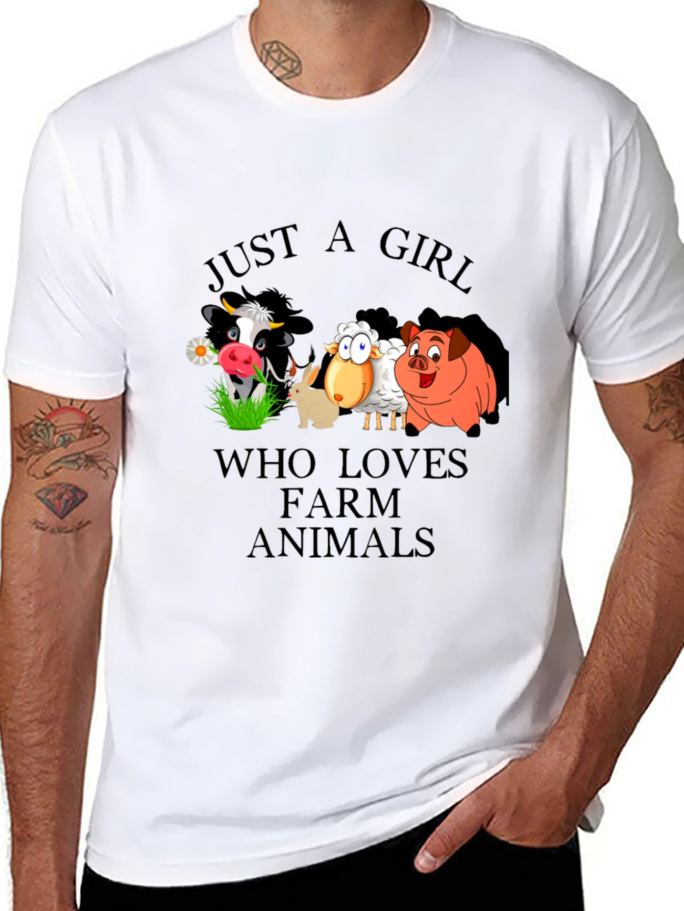 Farm Animal Lover Graphic T-Shirt