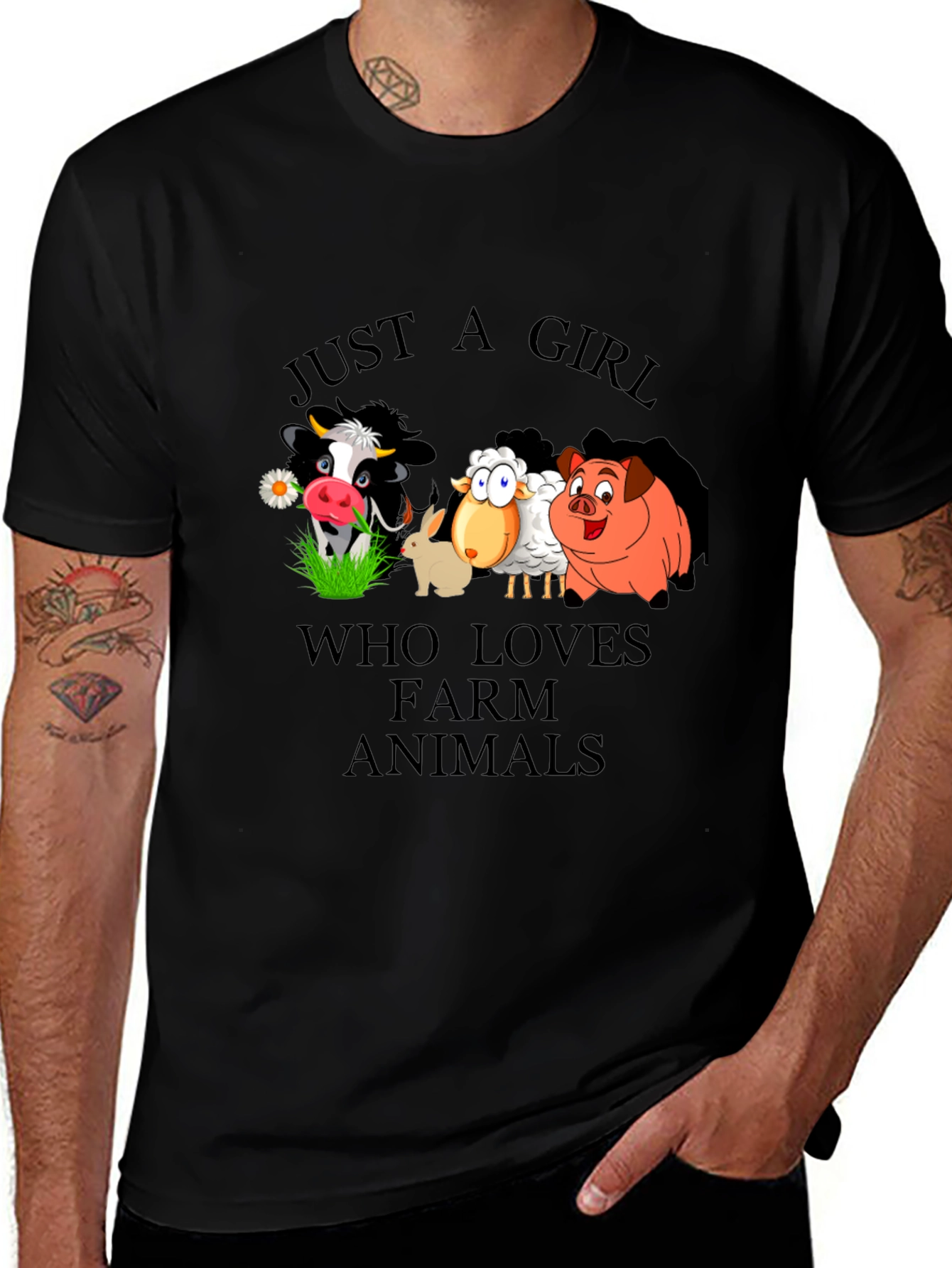 Farm Animal Lover Graphic T-Shirt