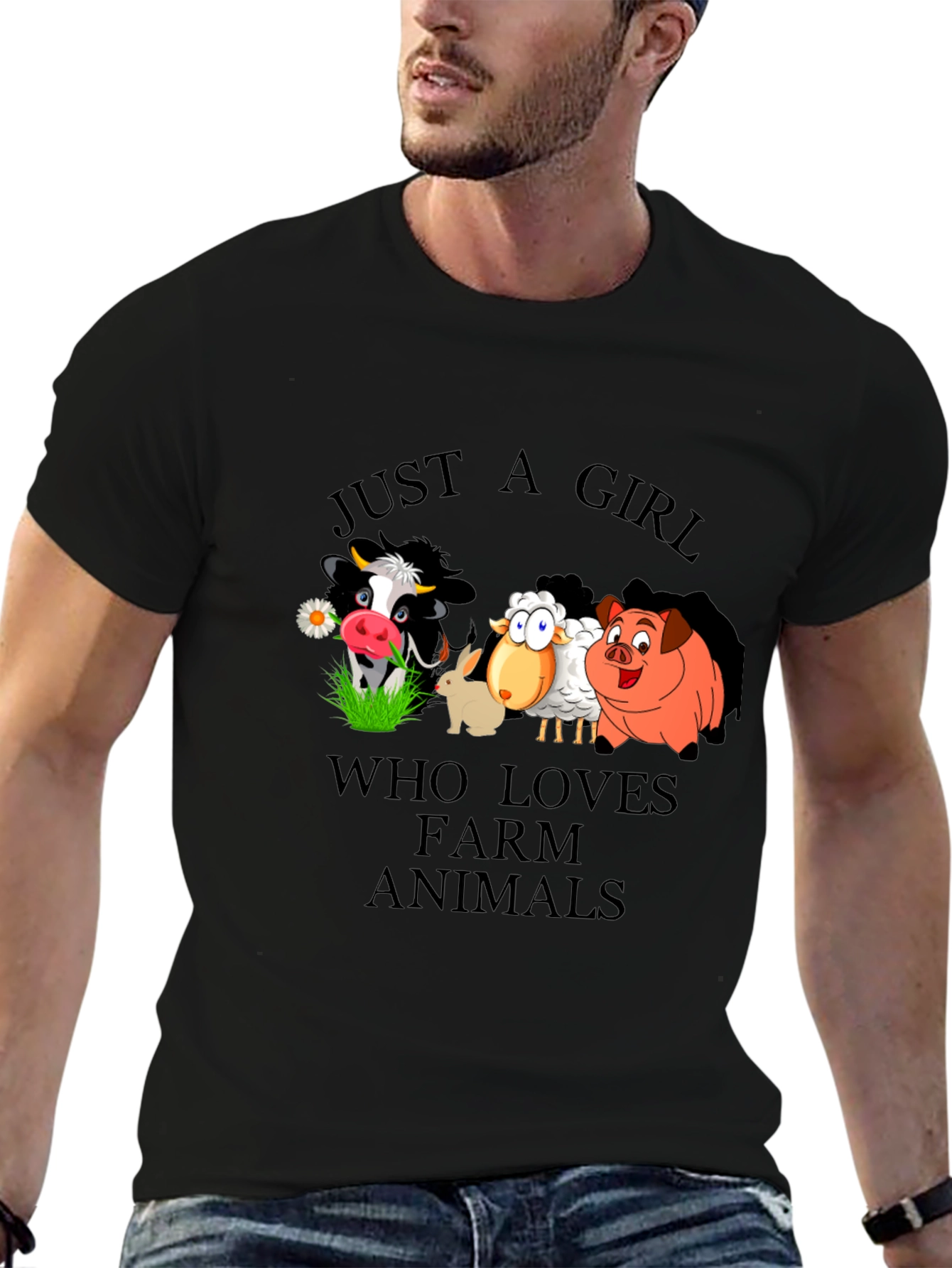 Farm Animal Lover Graphic T-Shirt
