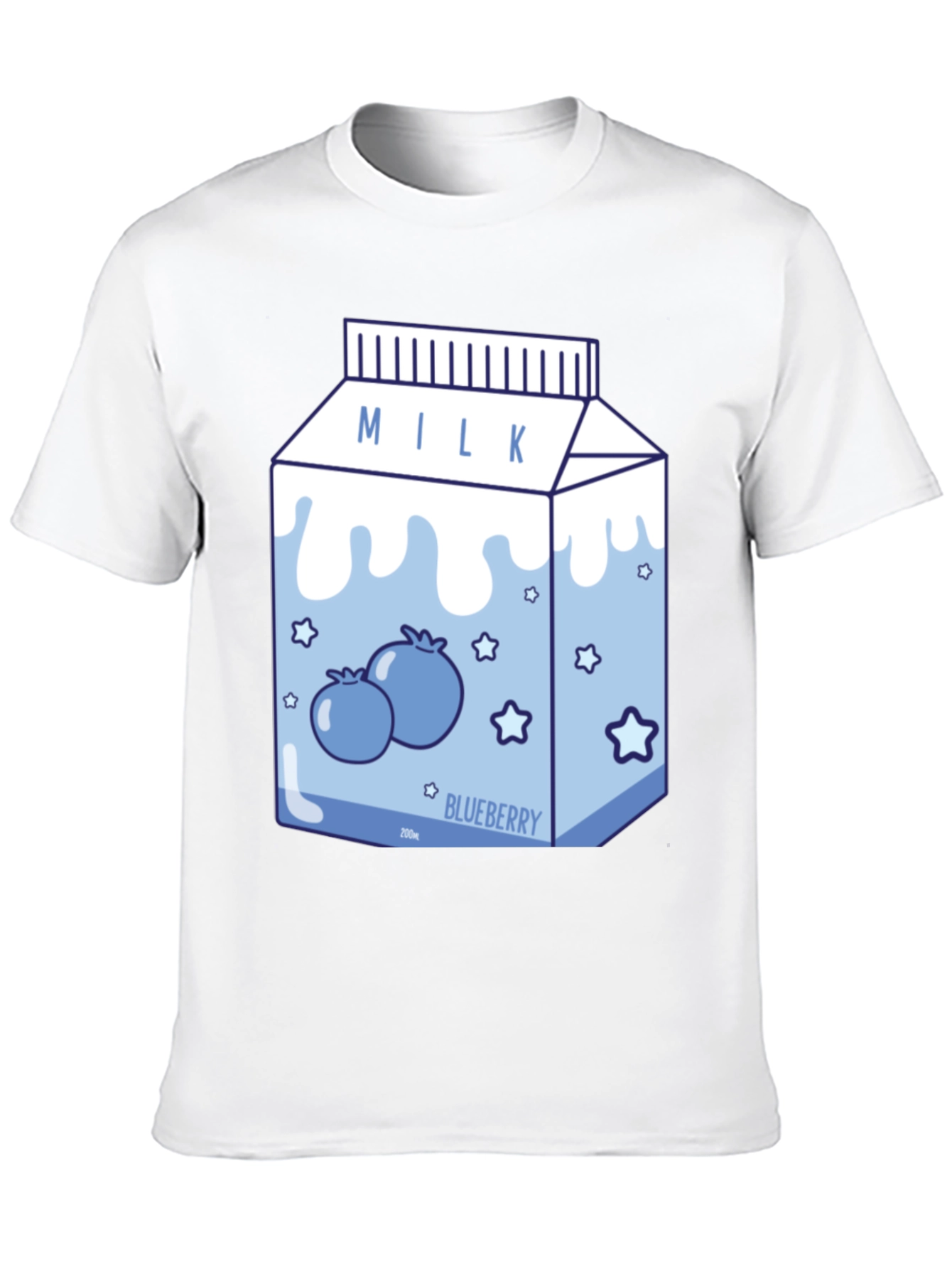 Blueberry Milk Cartoon T-Shirt