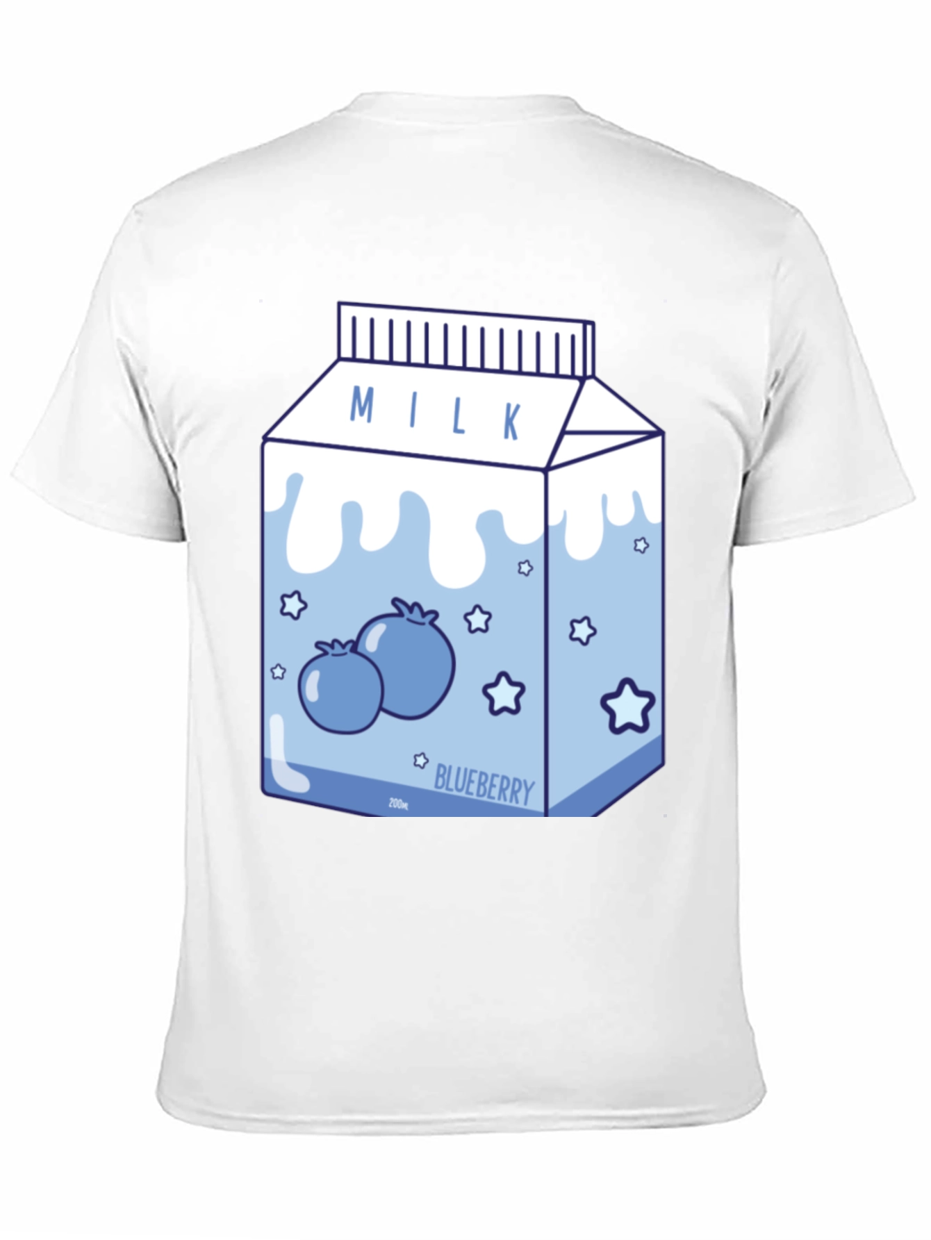 Blueberry Milk Cartoon T-Shirt