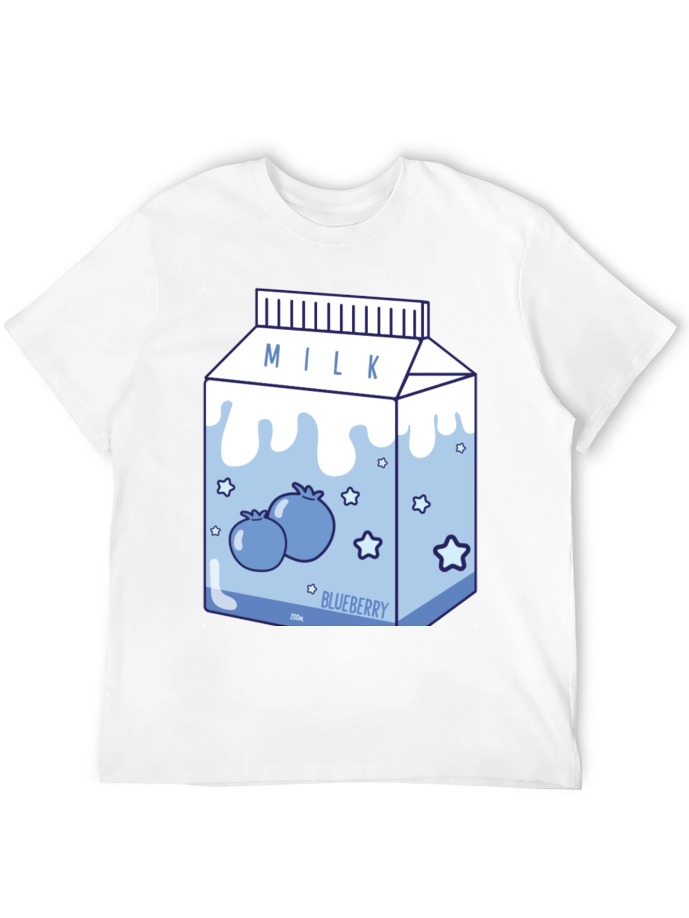 Blueberry Milk Cartoon T-Shirt