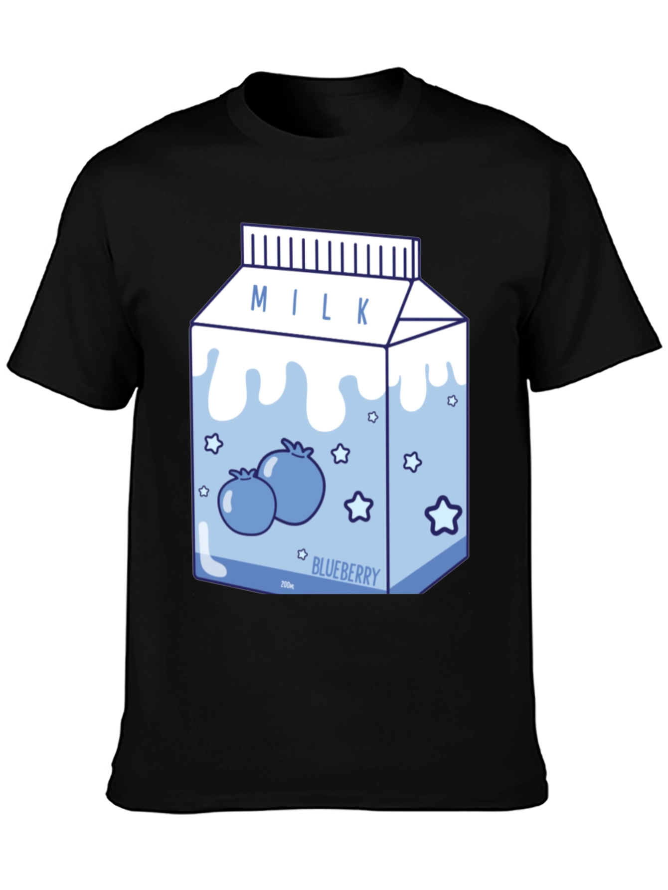 Blueberry Milk Cartoon T-Shirt