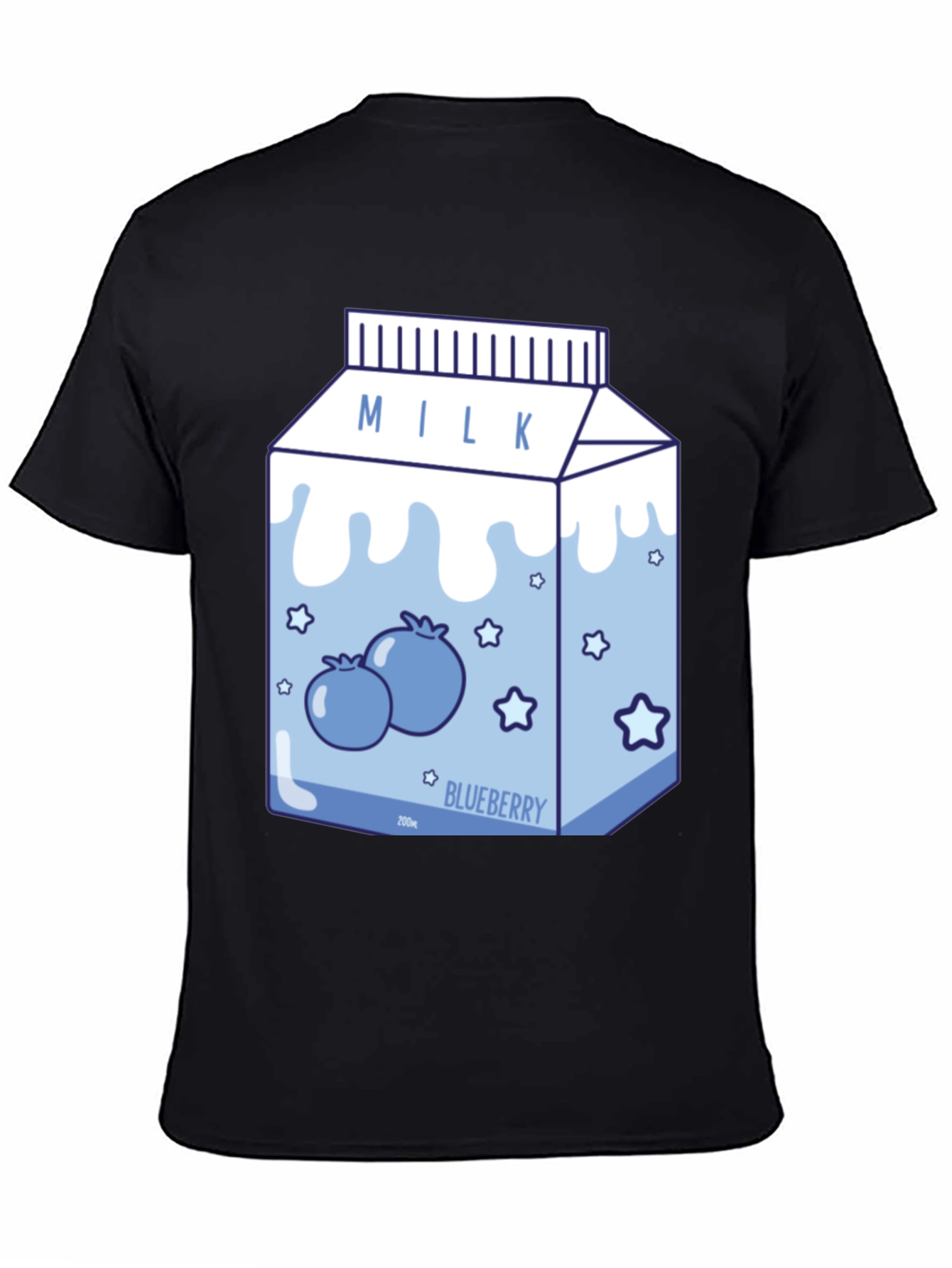Blueberry Milk Cartoon T-Shirt