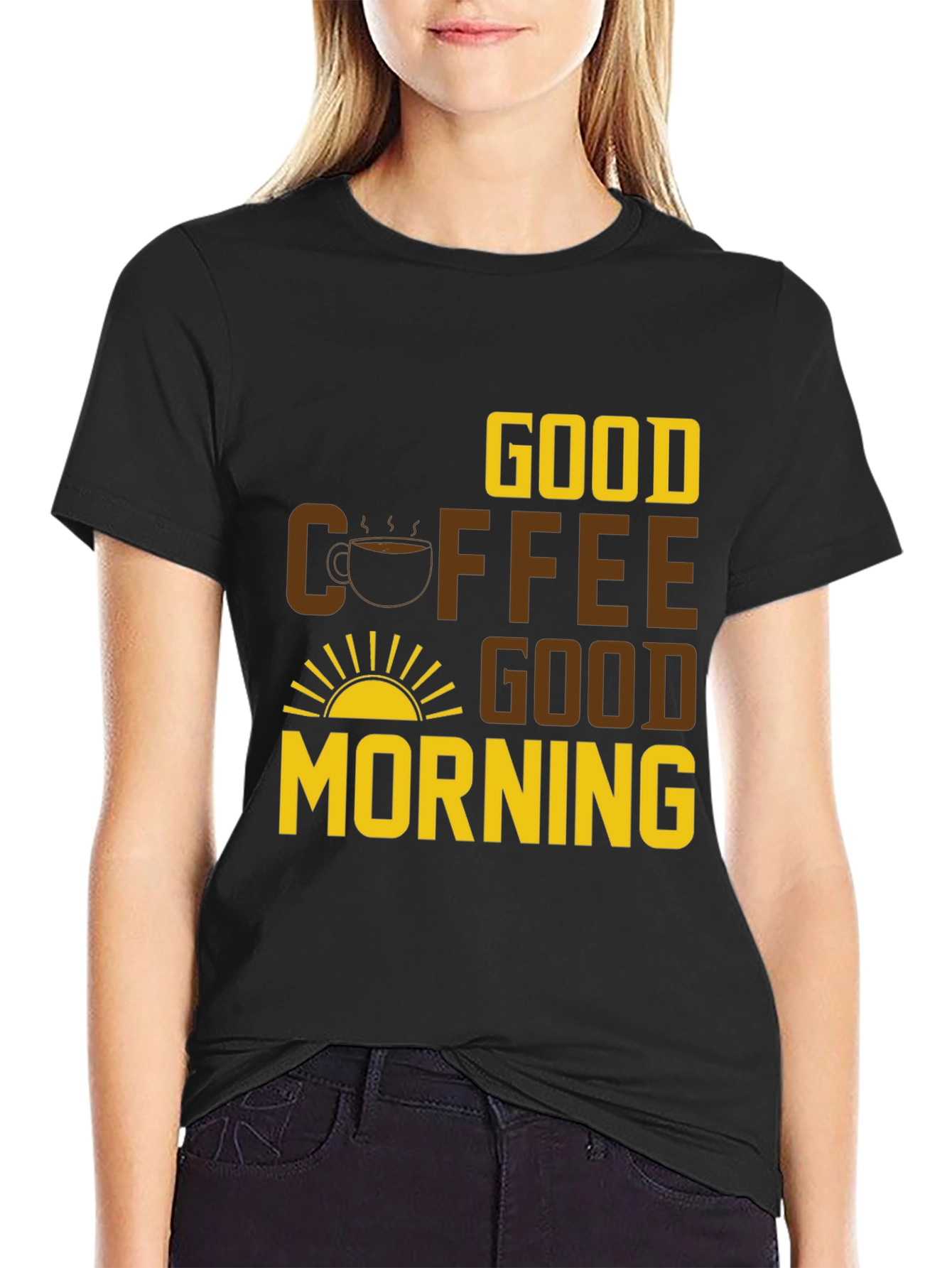 Good Coffee Good Morning Graphic Tee