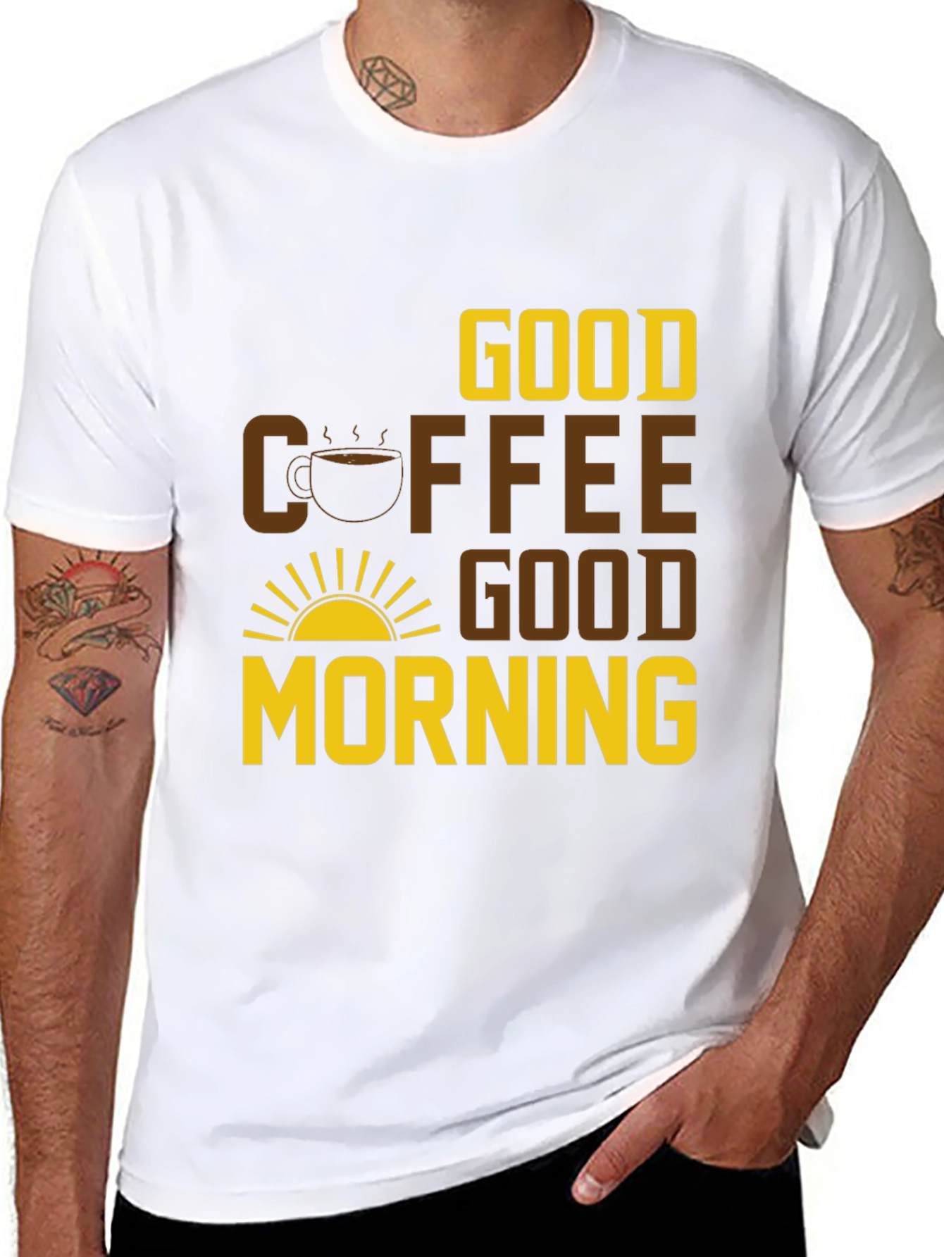 Good Coffee Good Morning Graphic Tee