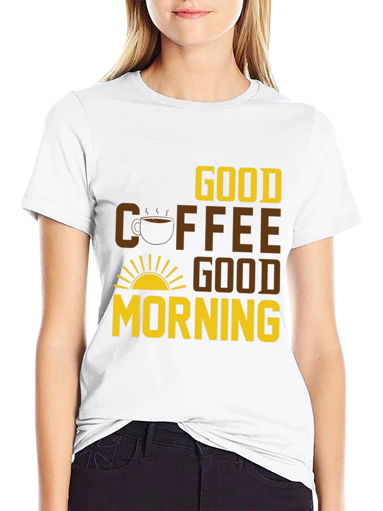 Good Coffee Good Morning Graphic Tee
