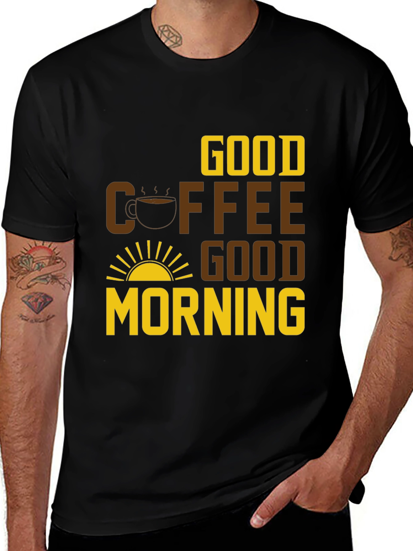 Good Coffee Good Morning Graphic Tee