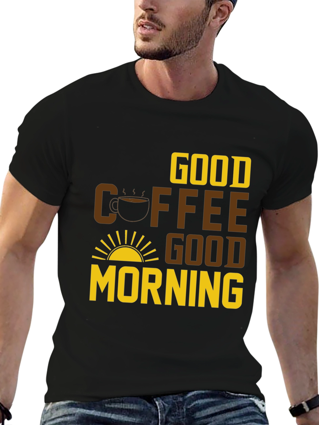 Good Coffee Good Morning Graphic Tee