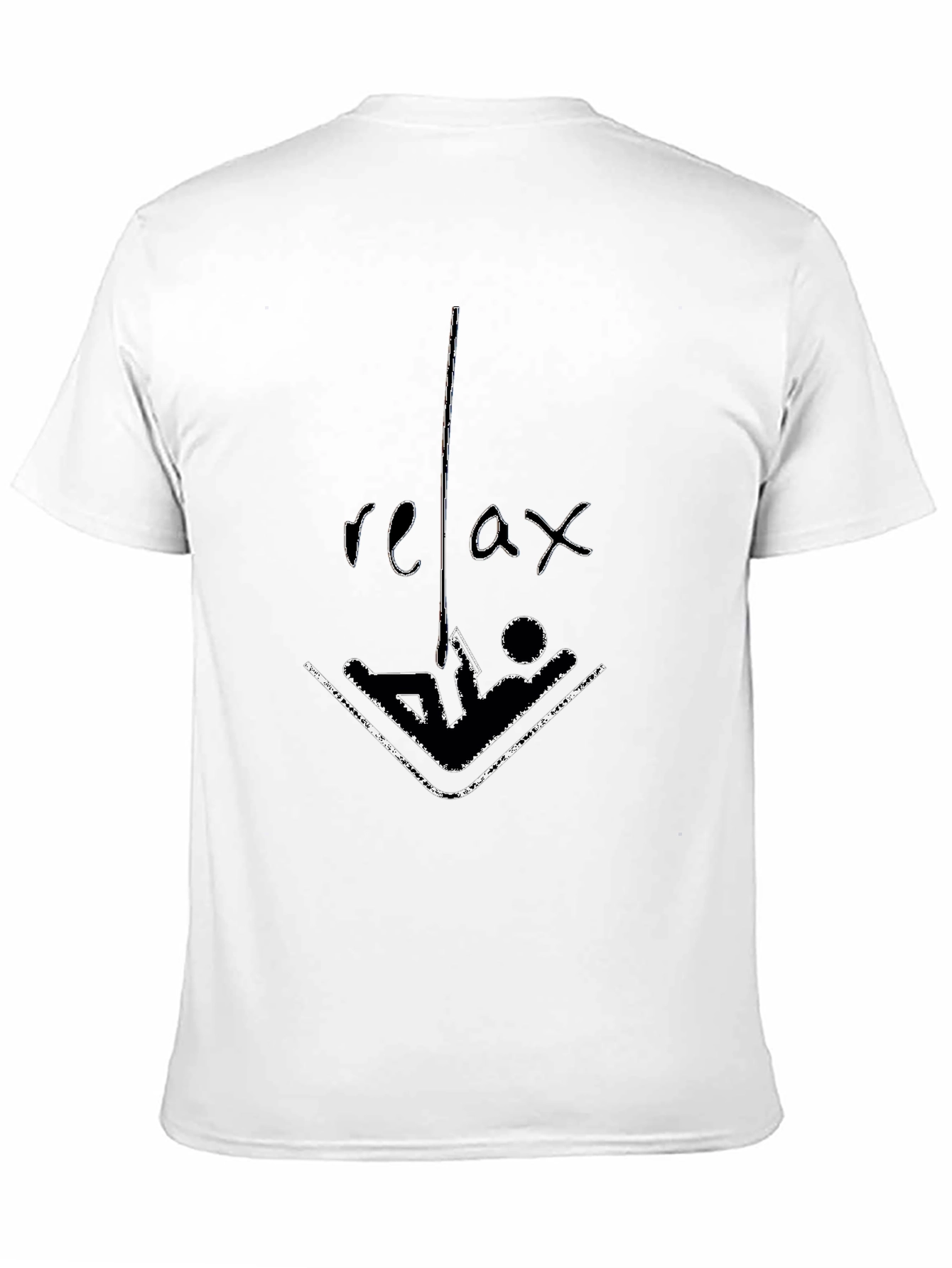 Relax Hammock T-Shirt: Comfy Black Cotton Tee