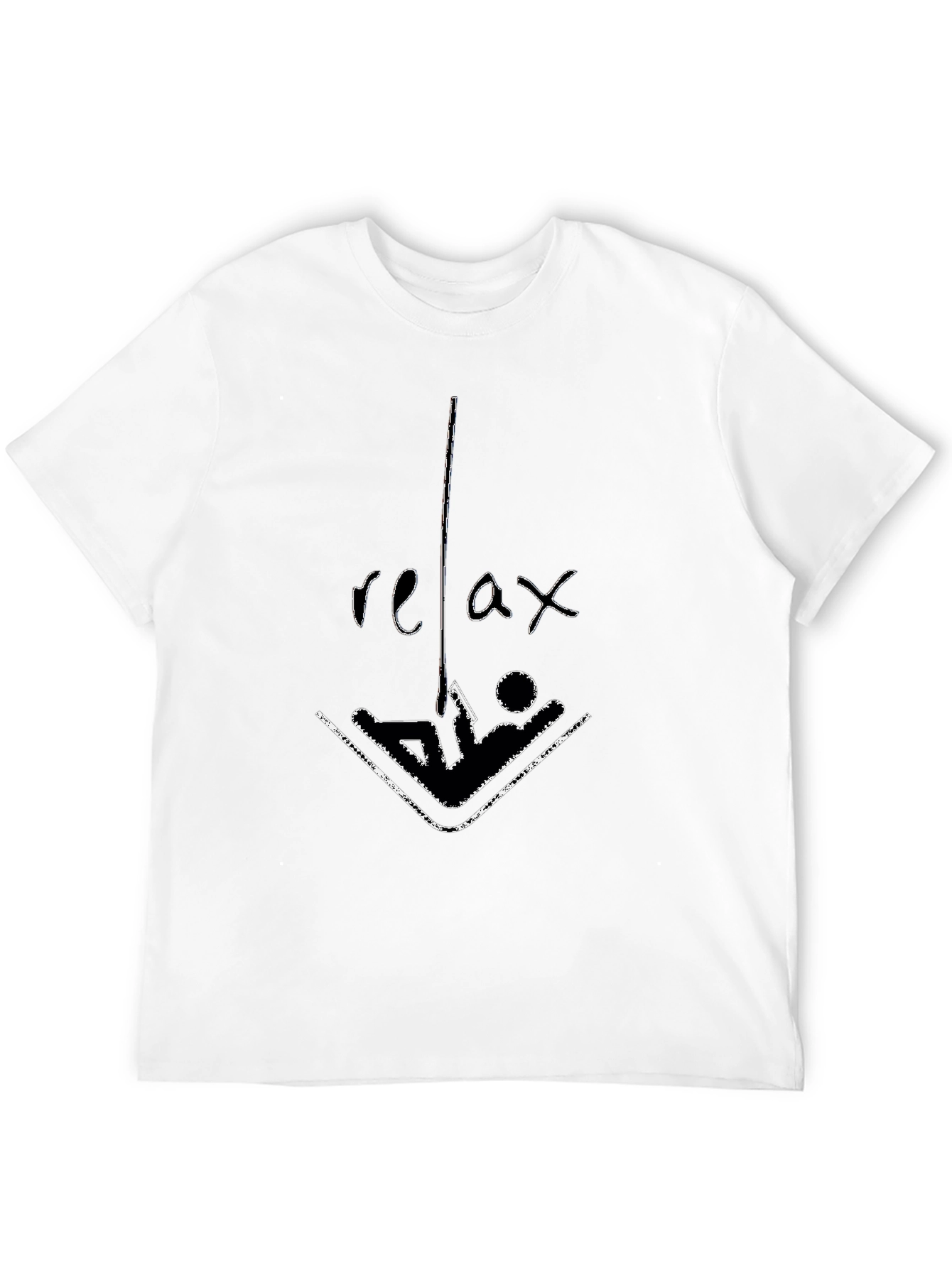 Relax Hammock T-Shirt: Comfy Black Cotton Tee