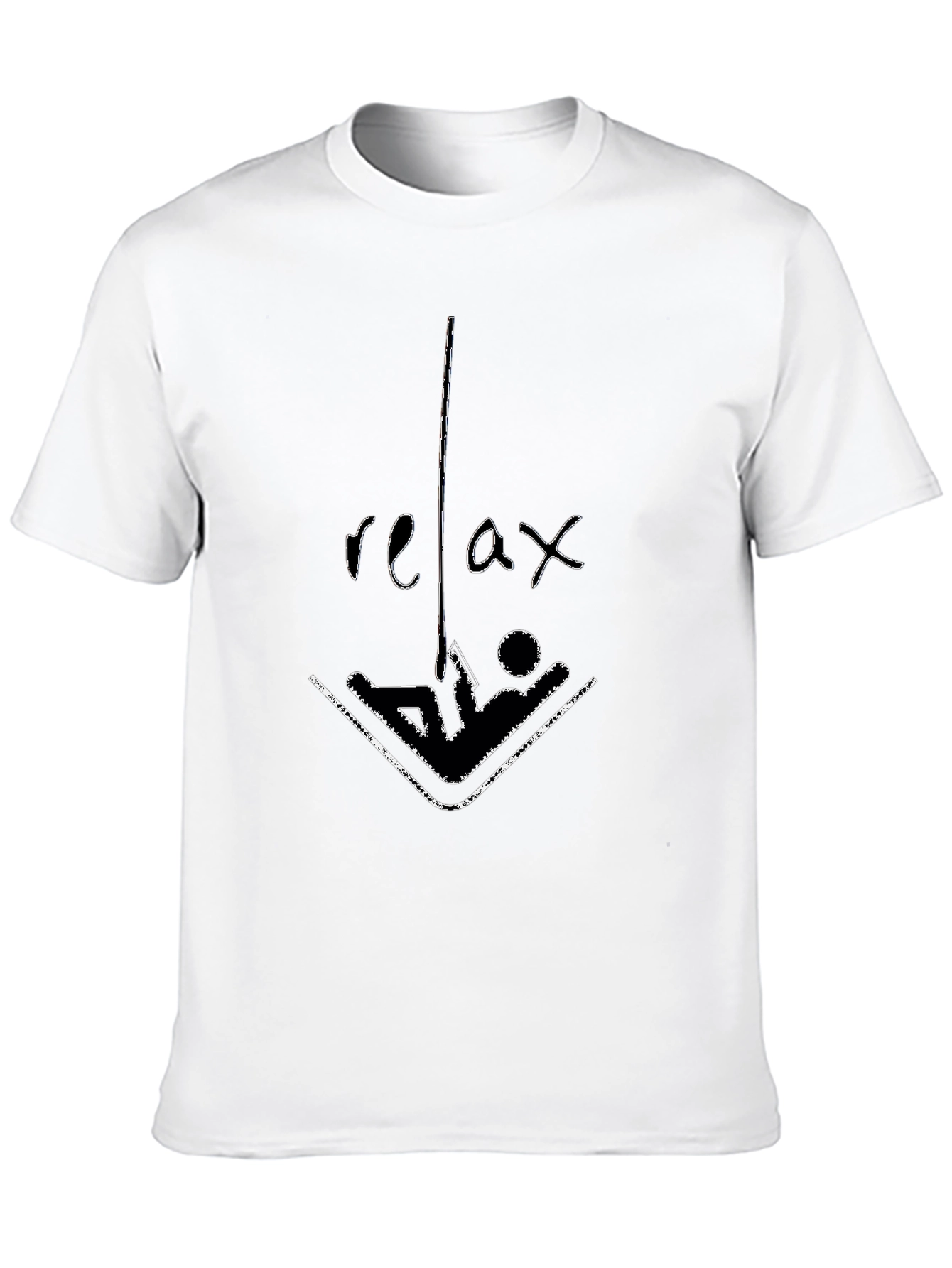 Relax Hammock T-Shirt: Comfy Black Cotton Tee