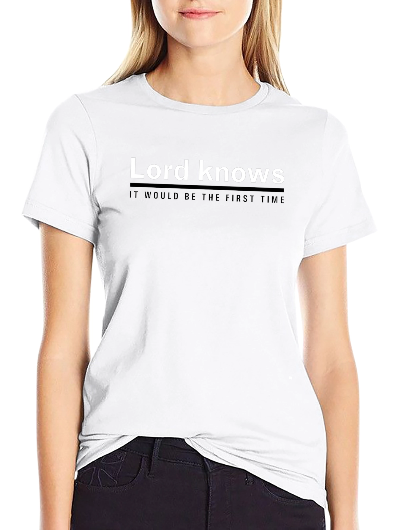 Lord Knows Funny Graphic T-Shirt